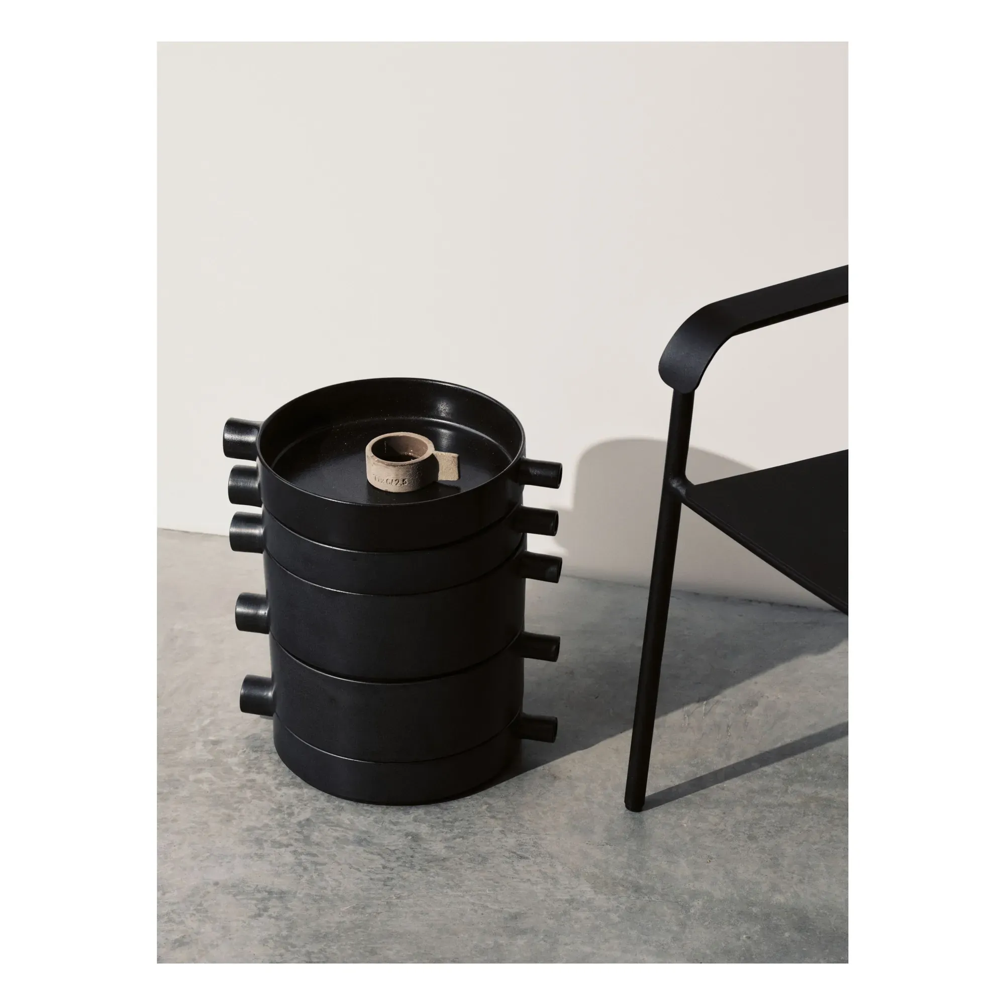 FCK Low Dish - Black, Stoneware alternate view