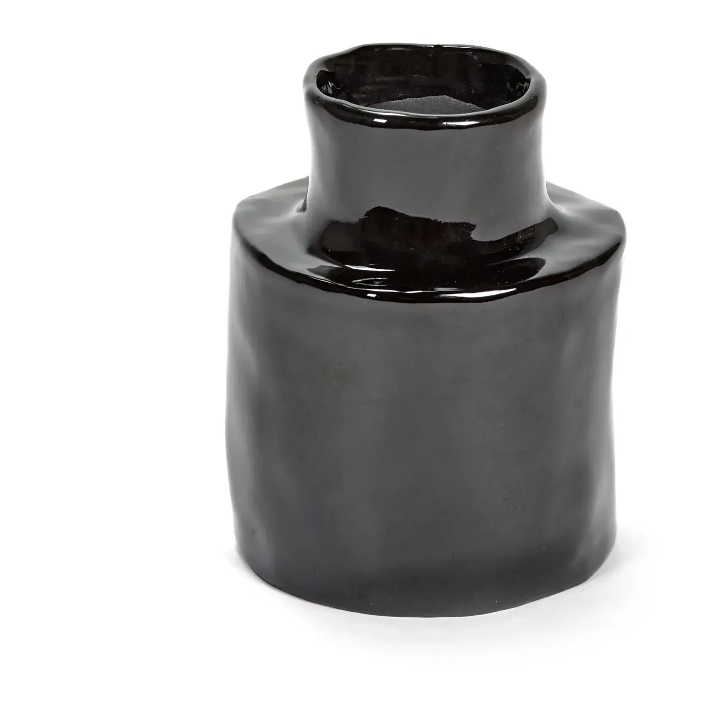 Héléna Ceramic Vase - Black, Sandstone product