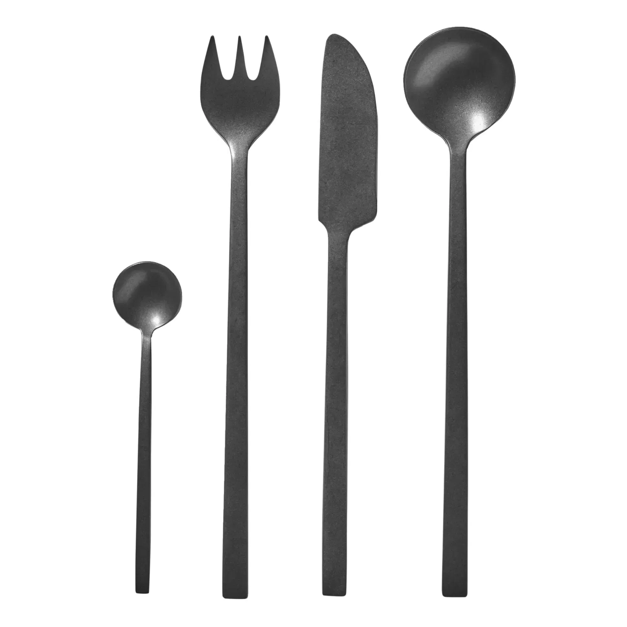 La Mère 24-Piece Cutlery Set - Black, Stainless Steel alternate view