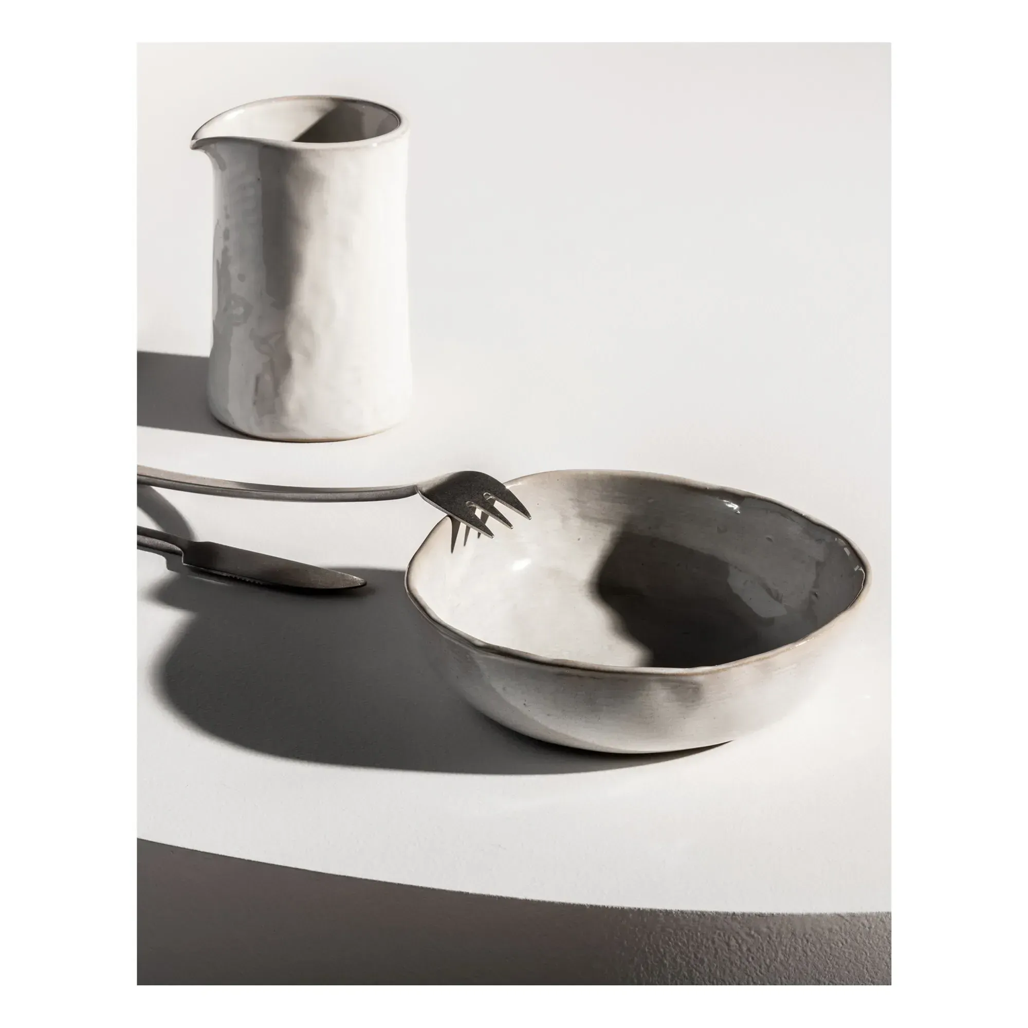 La Mère Bowl - Off-White, Sandstone alternate view