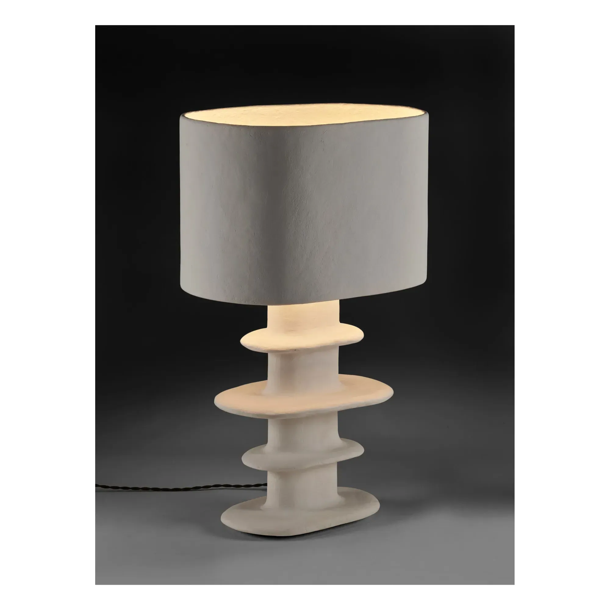 Marie Michielssen Earth Table Lamp - White, Papier-Mâché alternate view