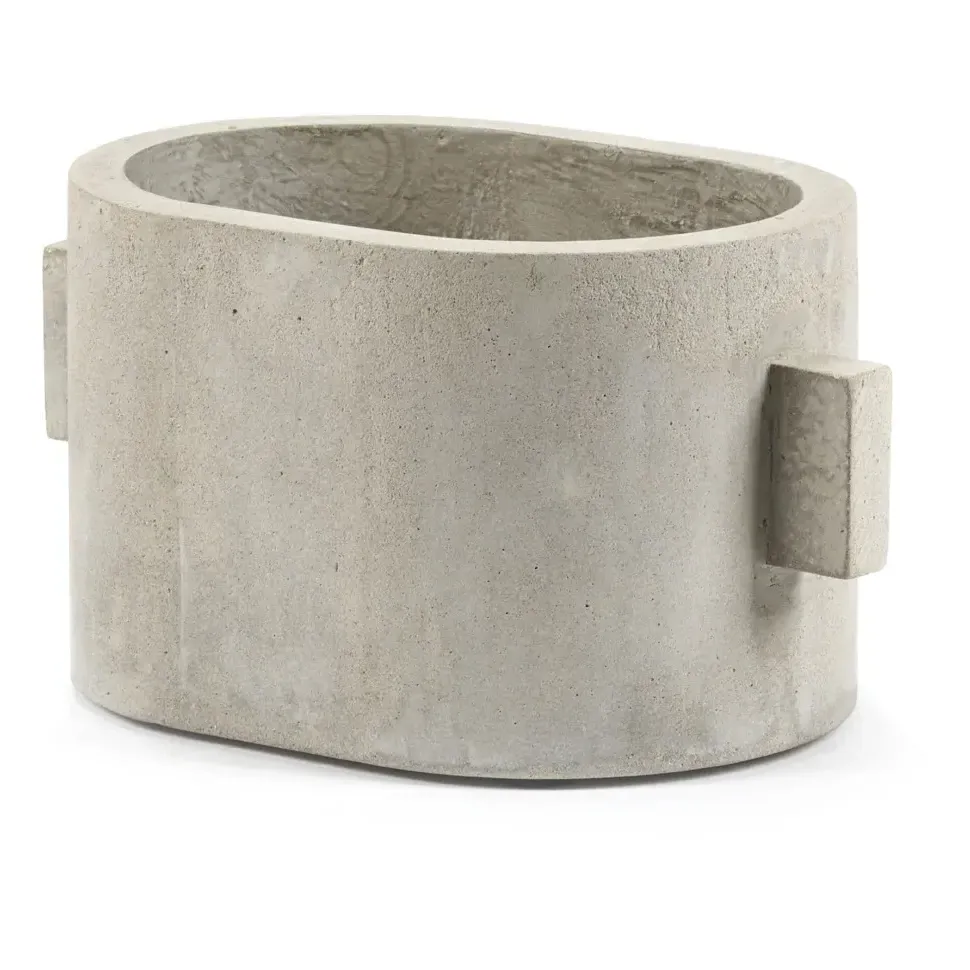 Marie Michielssen Oval Planter - Grey, Concrete alternate view