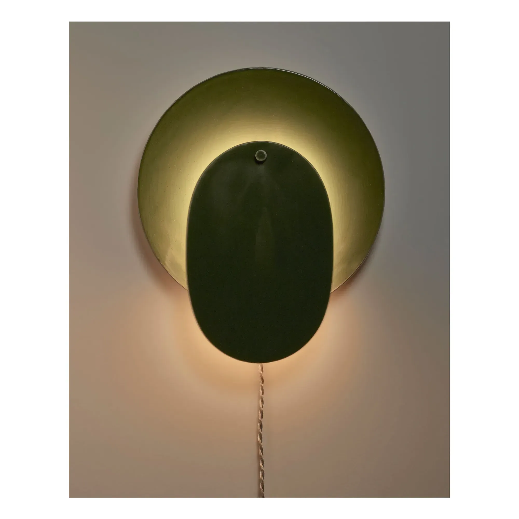 Nebula 01 Studio Ottawa Wall Lamp - Dark Green, Stoneware alternate view