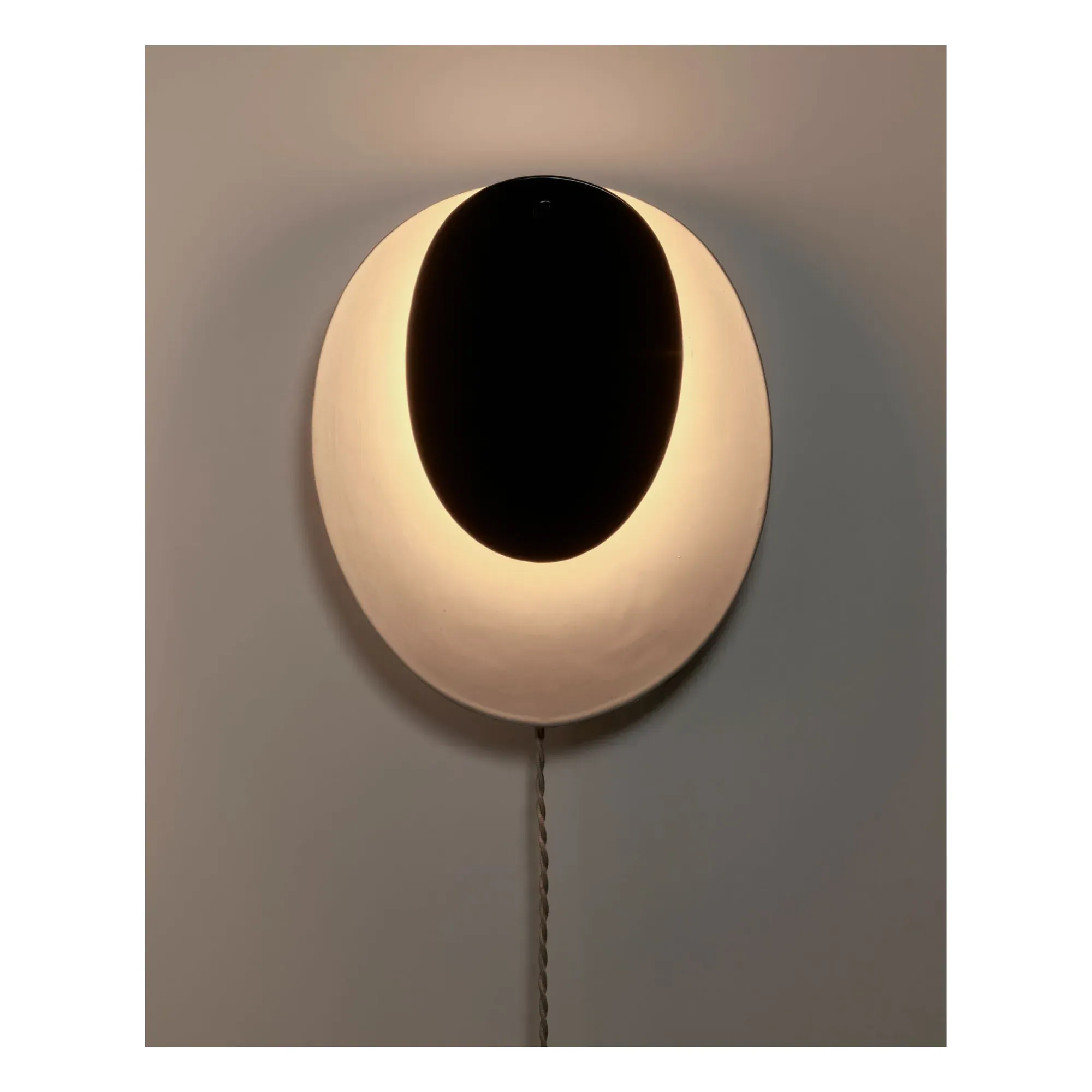 Nebula 02 Studio Ottawa Wall Lamp - Black, Stoneware alternate view