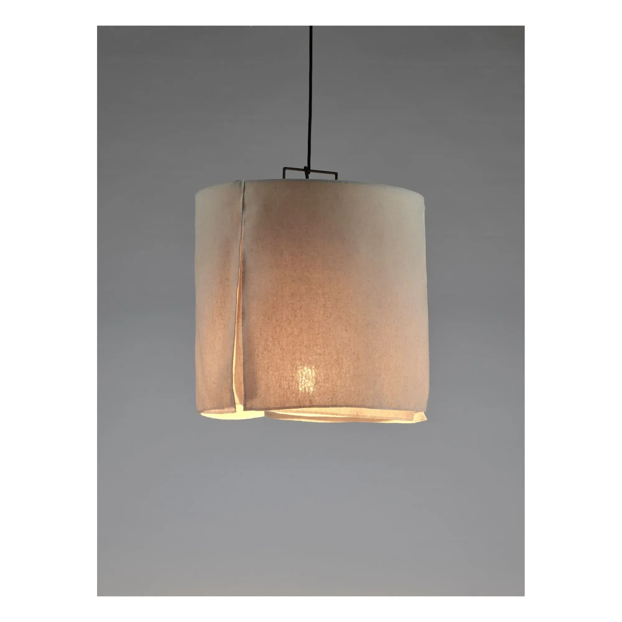 Nomad Hanging Lamp - Dark Beige, Linen alternate view
