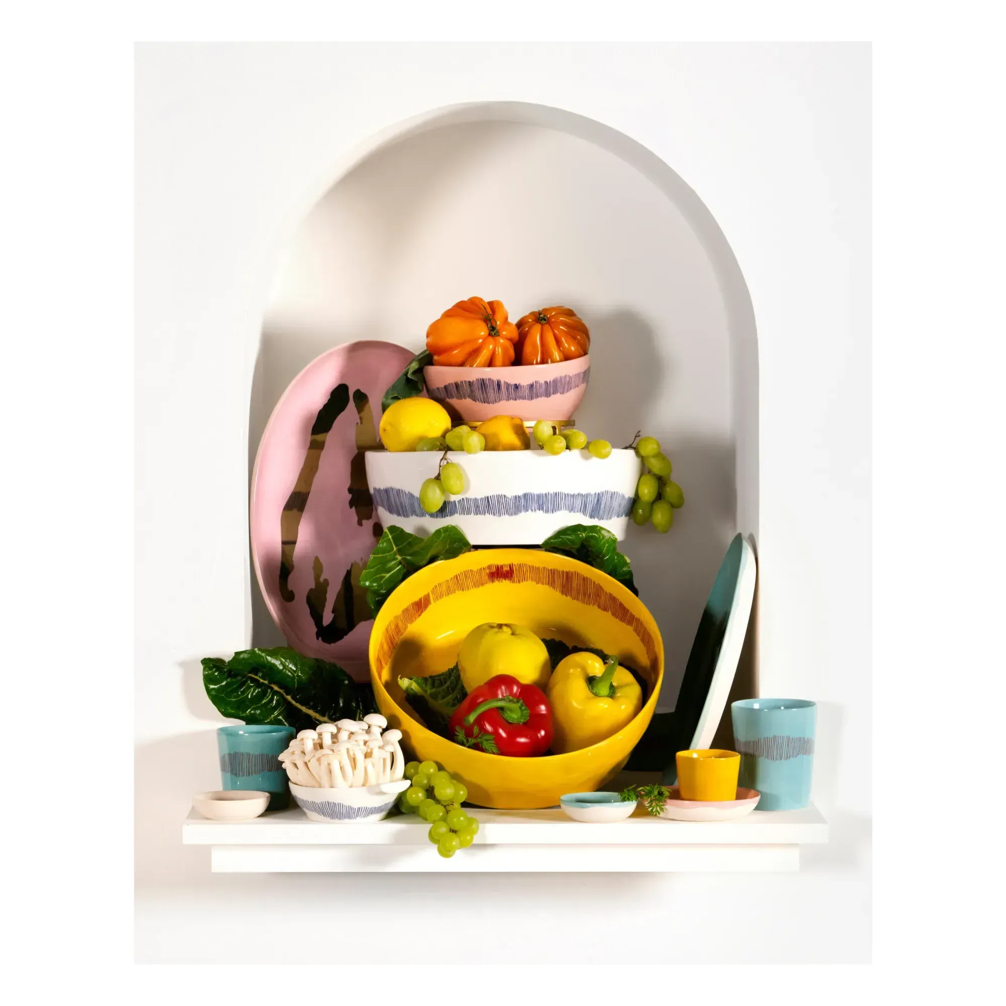 Ottolenghi Feast Bowl - Blue, Sandstone alternate view