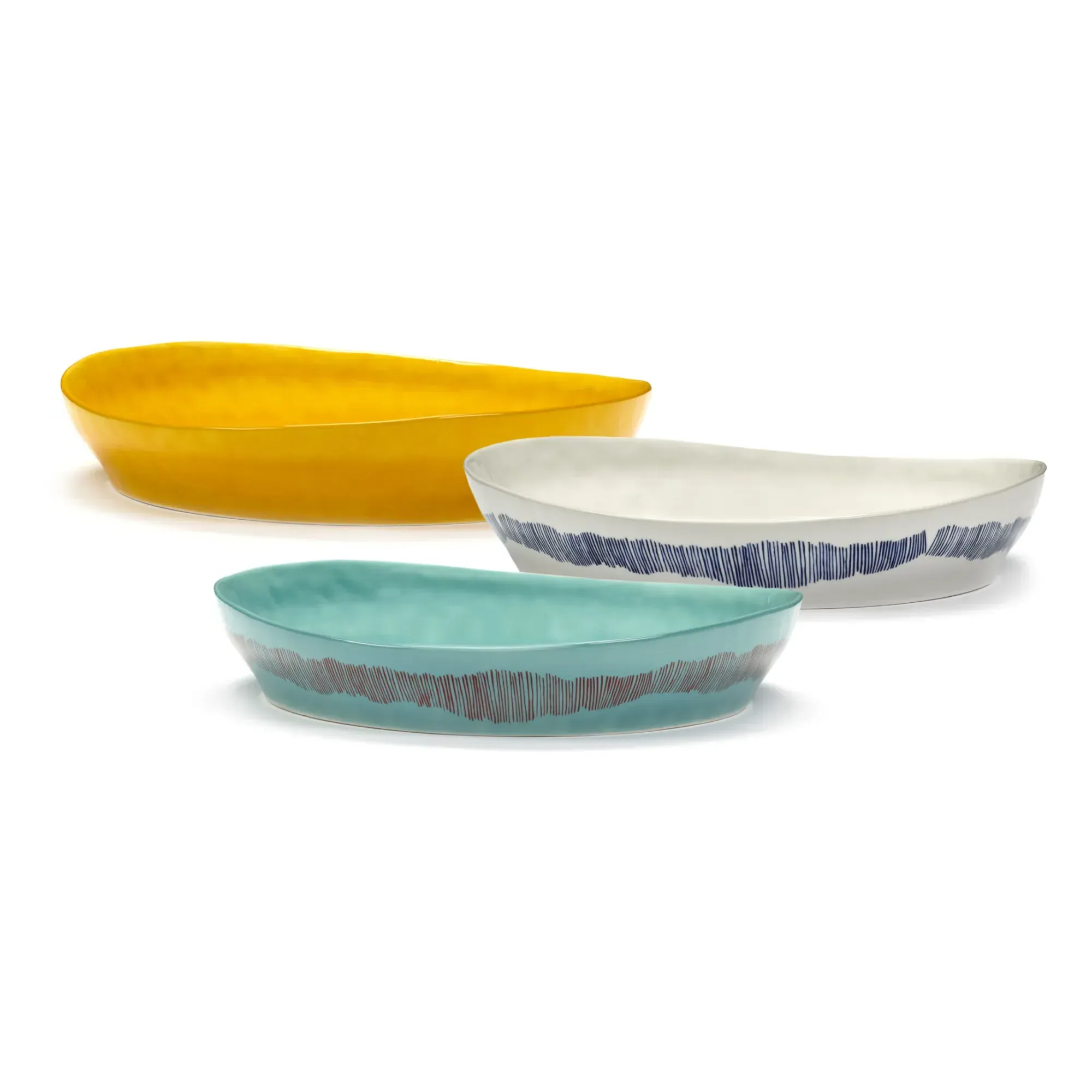 Ottolenghi Round Feast Dish - Blue, Sandstone alternate view