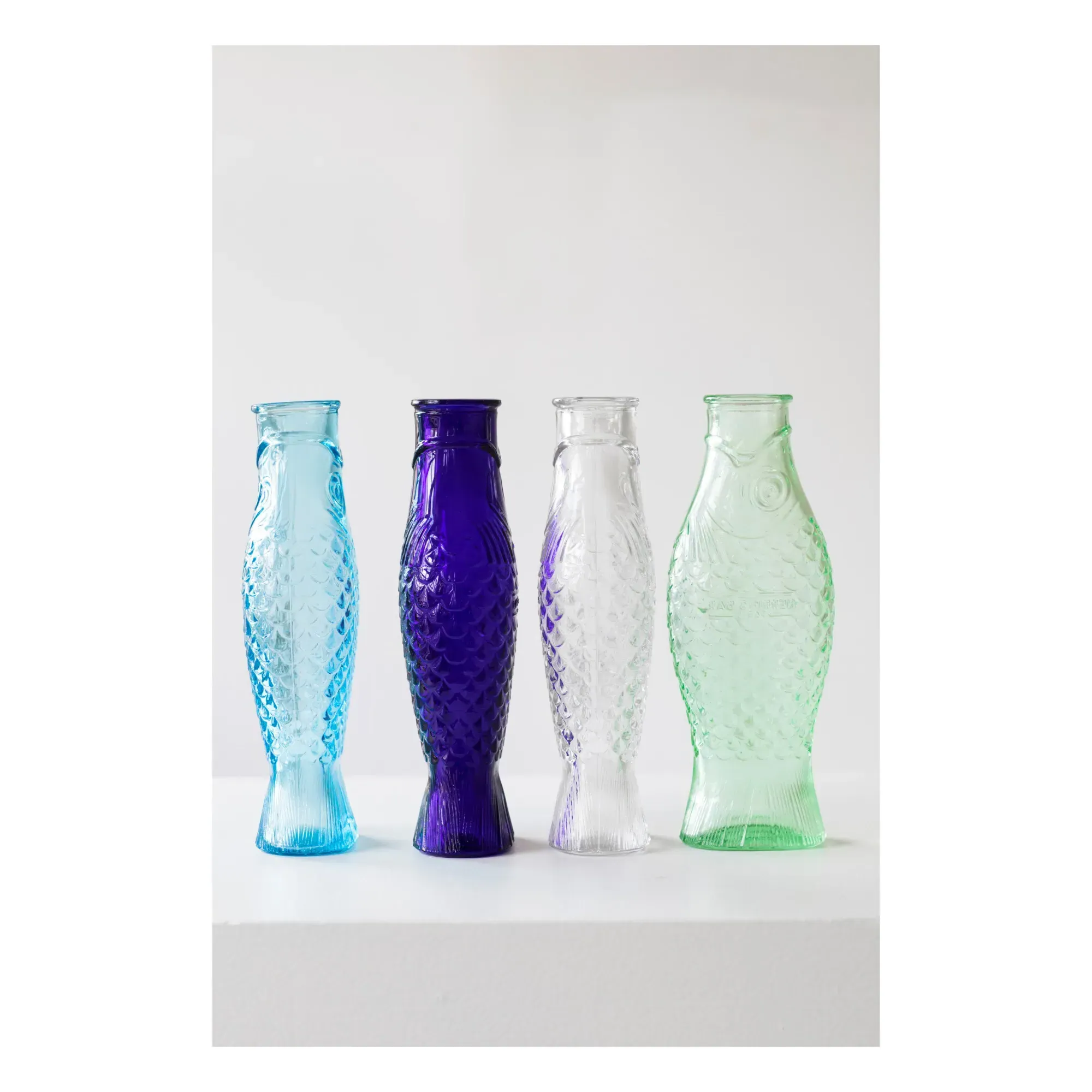 Paola Navone Fish & Fish Carafe - Blue, Glass alternate view