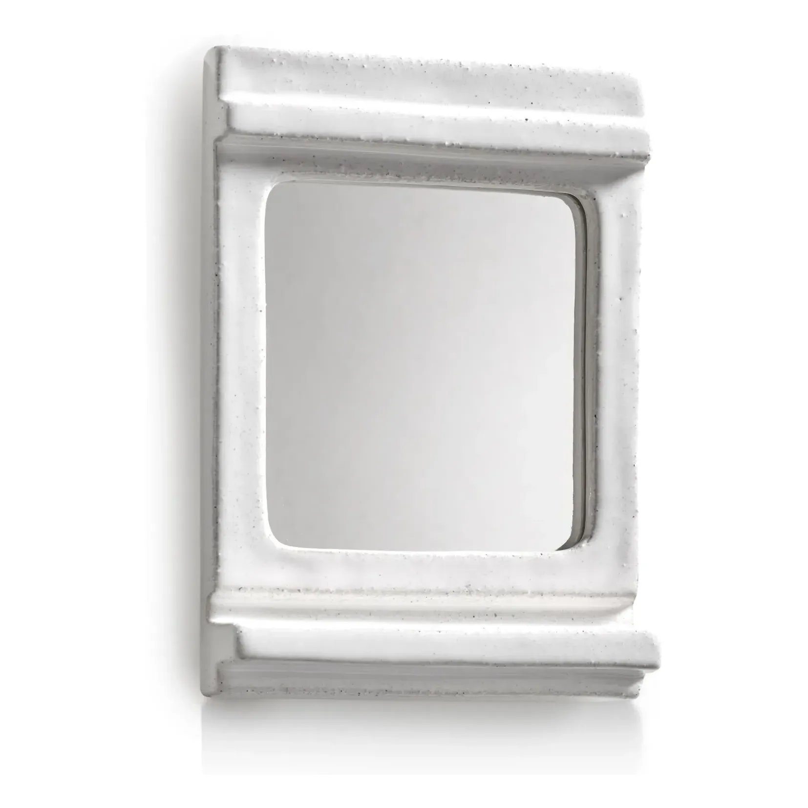 Rosie 01 by Marie Michielssen Wall Mirror - Grey, Stoneware product