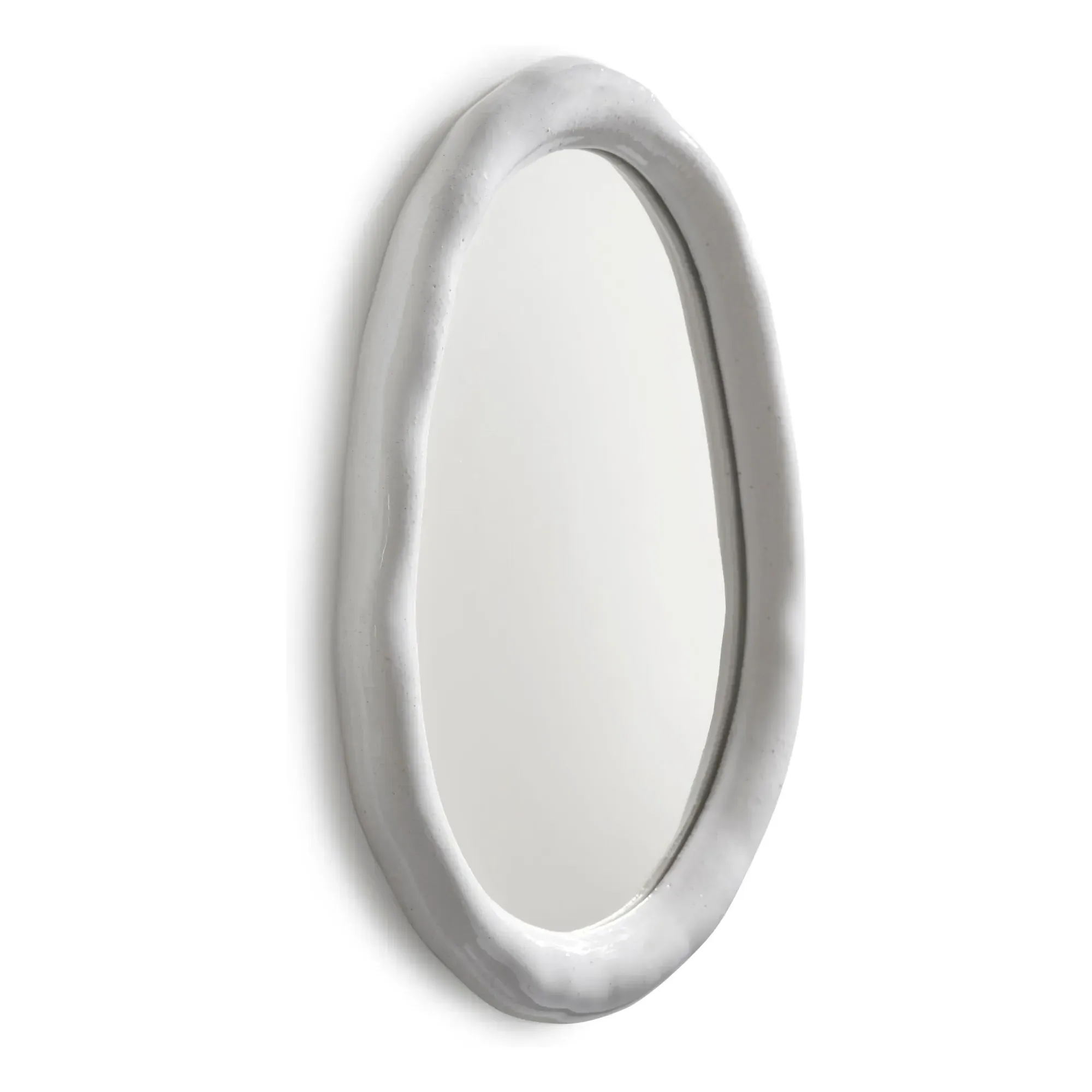 Rosie by Marie Michielssen Wall Mirror - Grey, Stoneware alternate view