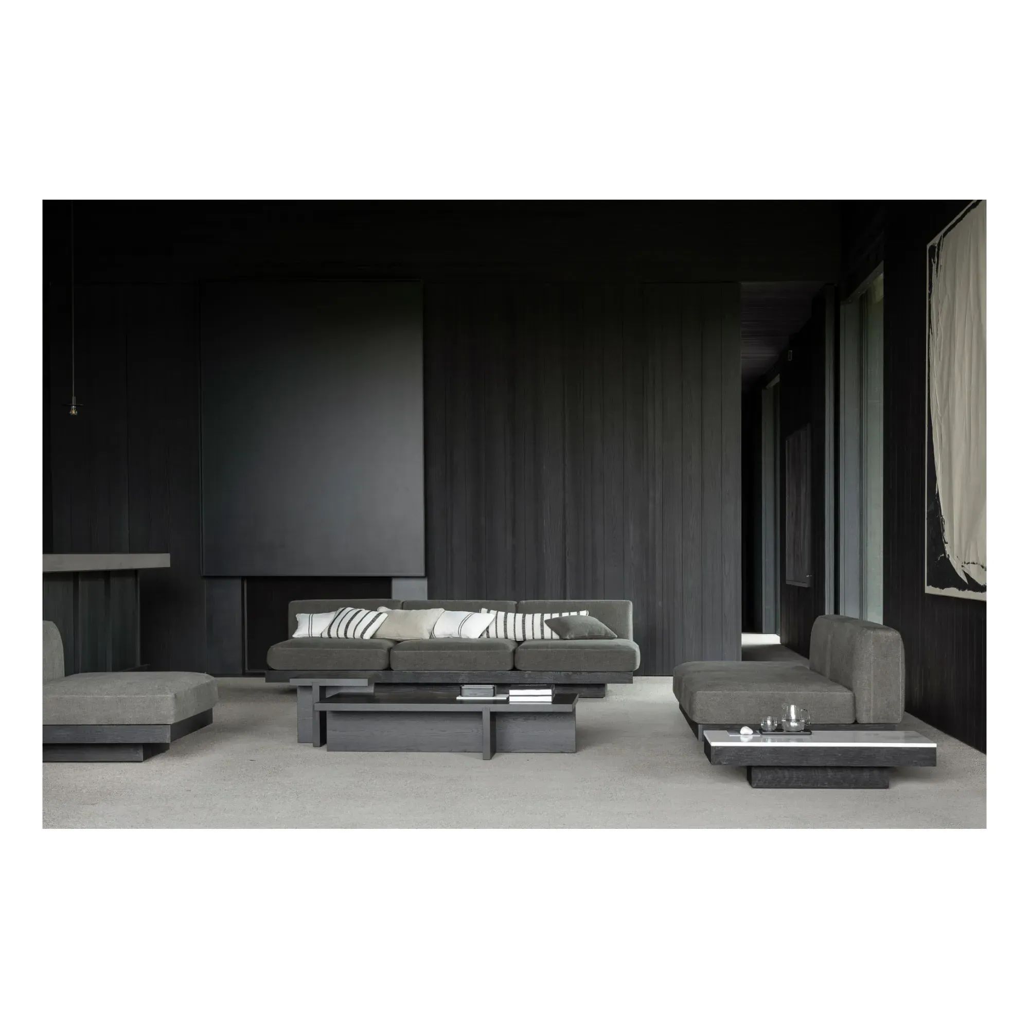 Rudolph Coffee Table - Black, Oak Wood alternate view