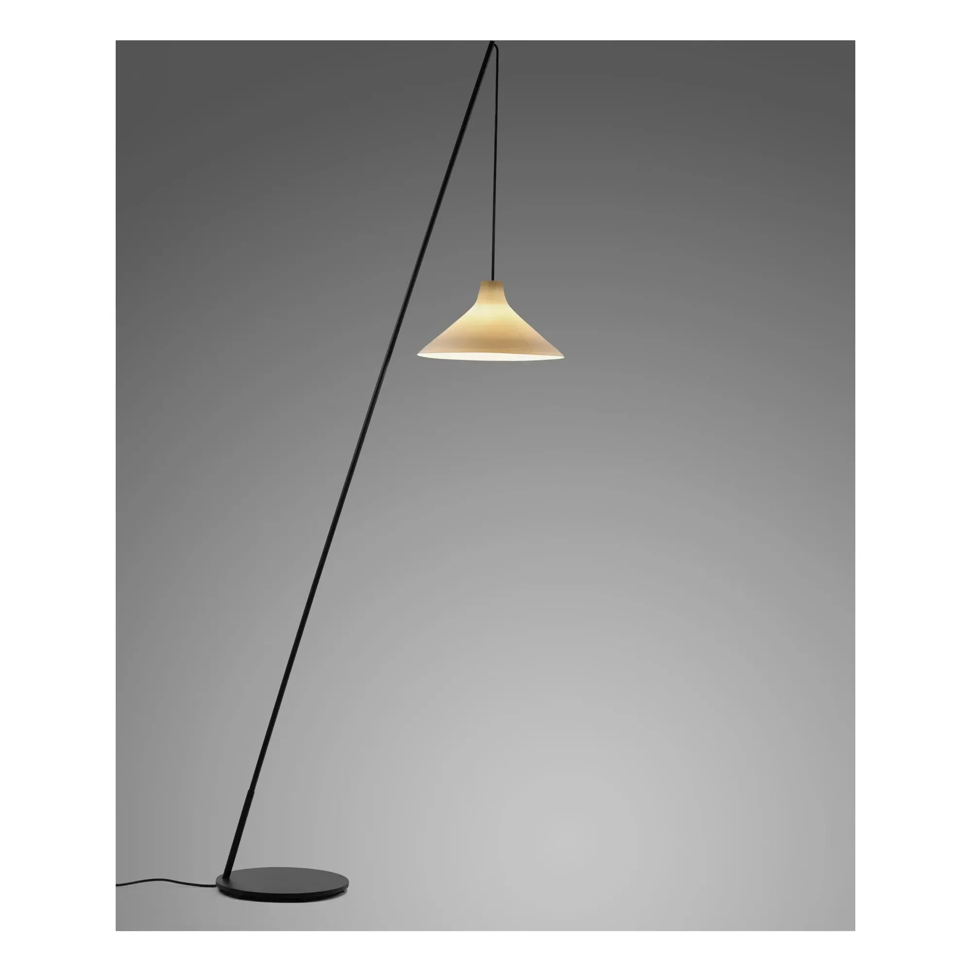 Seam Ceramic Floor Lamp - Black, Steel & Porcelain alternate view