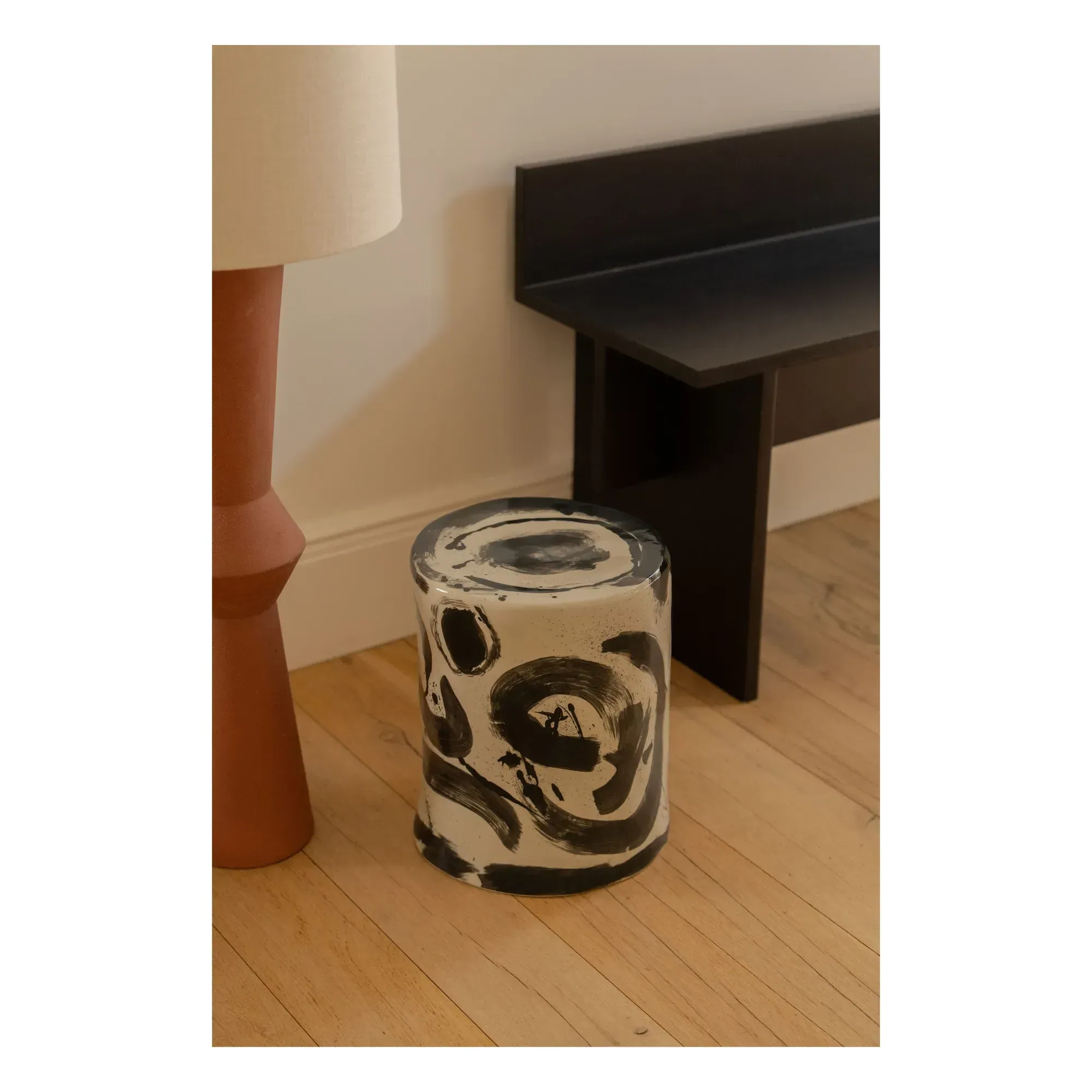 Sophia 06 Side Table - Black, Stoneware alternate view
