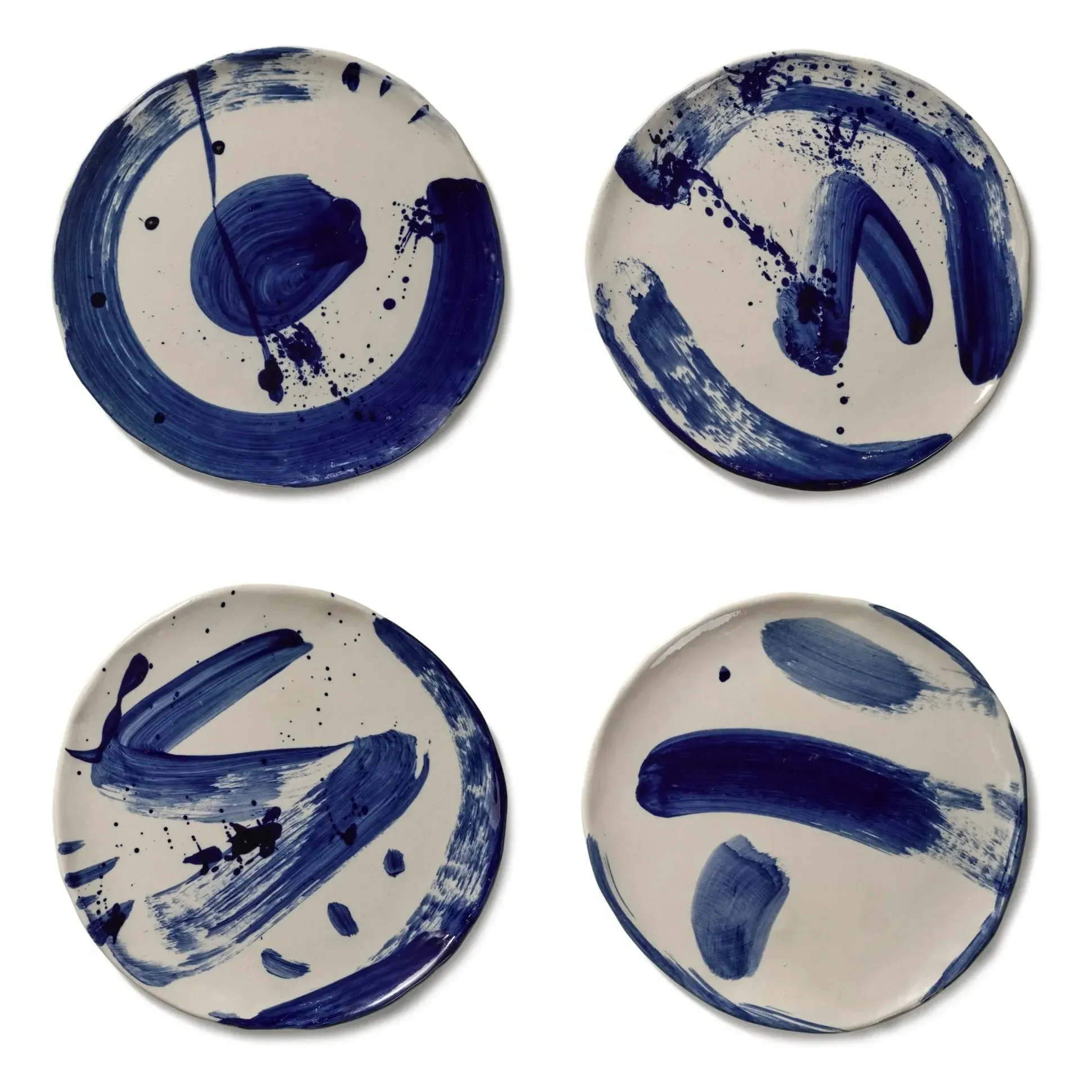 Sophia by Marie Michielssen Dessert Plates Set of 4 - Blue, Stoneware product