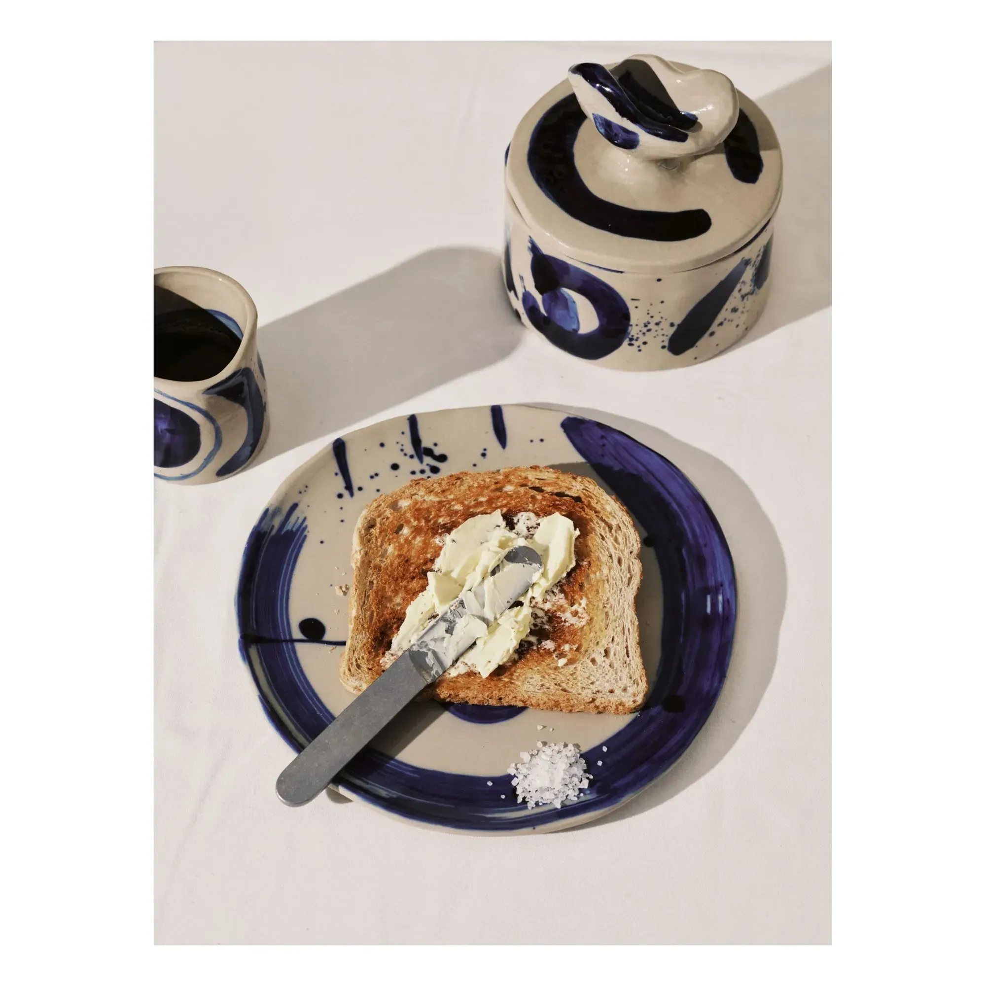 Sophia by Marie Michielssen Espresso Cups Set of 4 - Blue, Stoneware alternate view