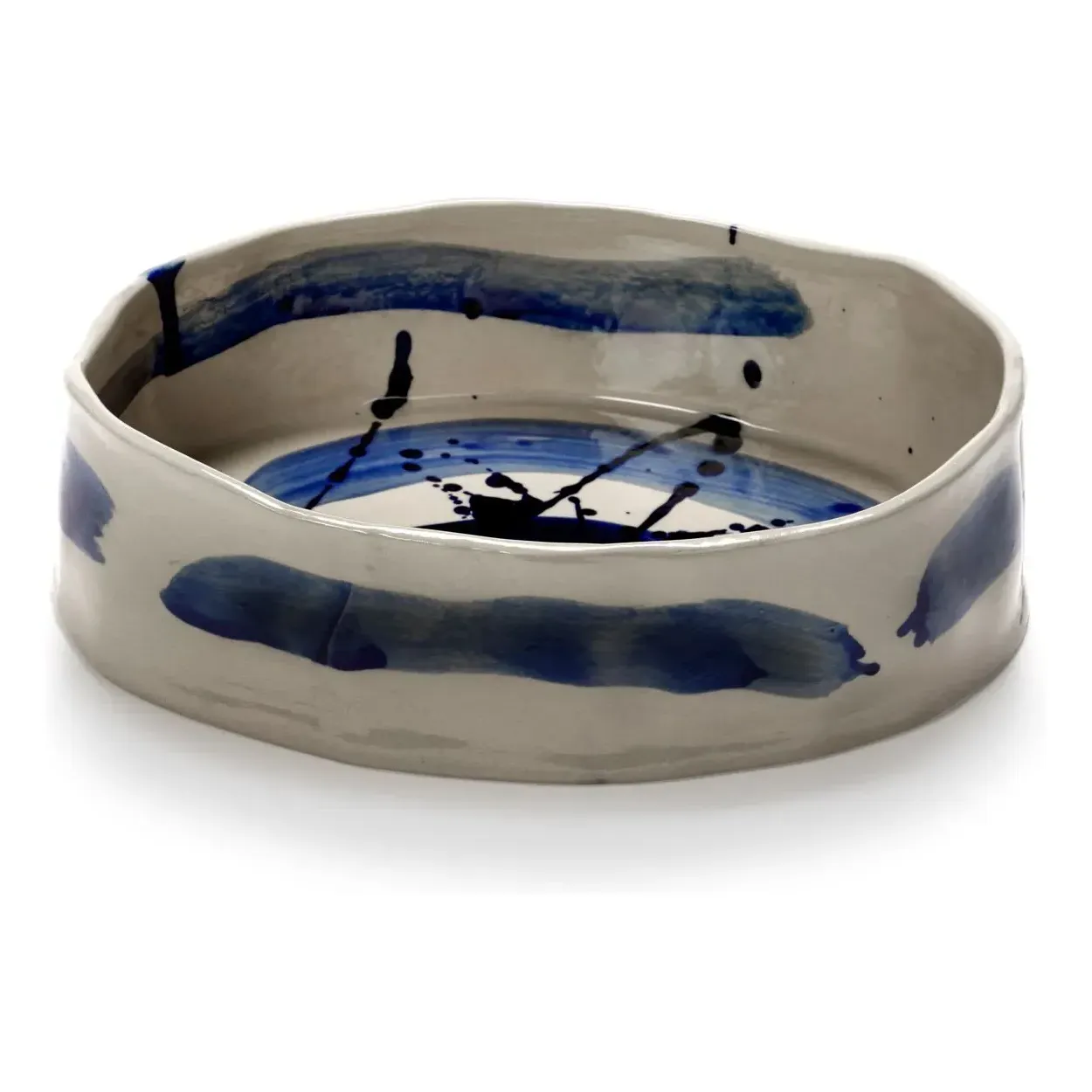 Sophia by Marie Michielssen Oval Salad Bowl - Blue, Stoneware product