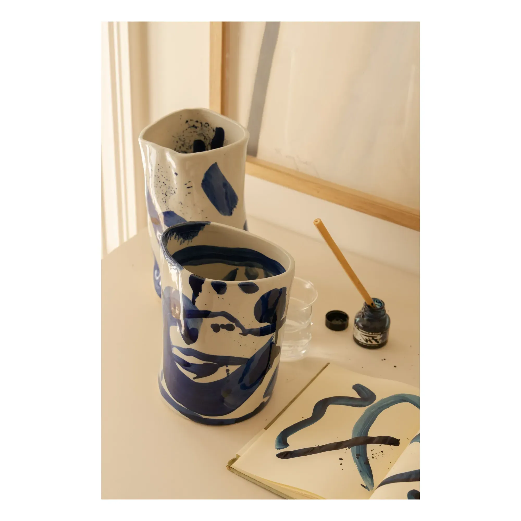 Sophia Vase by Marie Michielssen - Blue, Stoneware alternate view