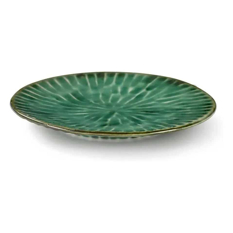 Verde Lanza by Pascale Naessens Plates Set of 2 - Green, Stoneware product