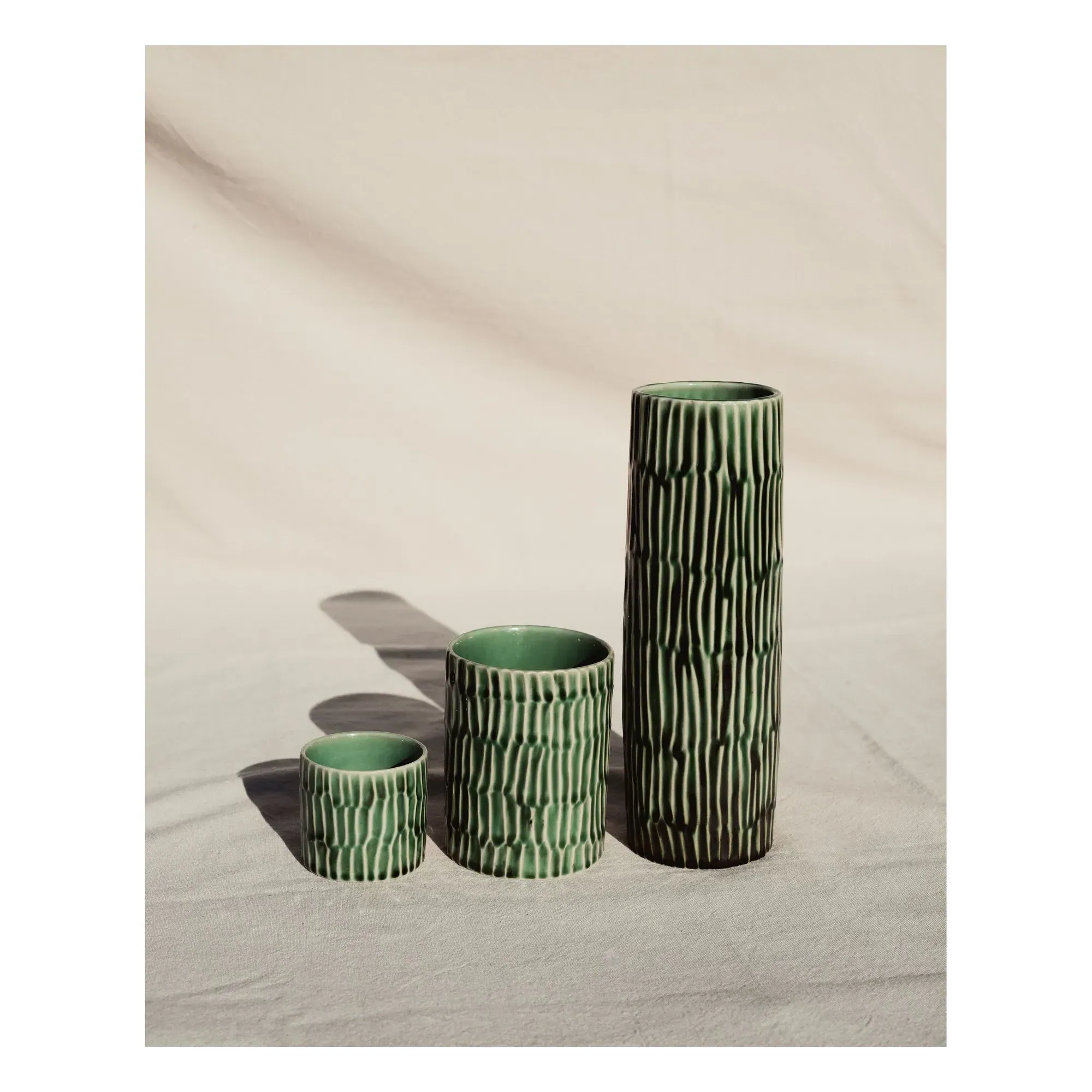 Verde Lanza by Pascale Naessens Small Vase - Green, Stoneware alternate view