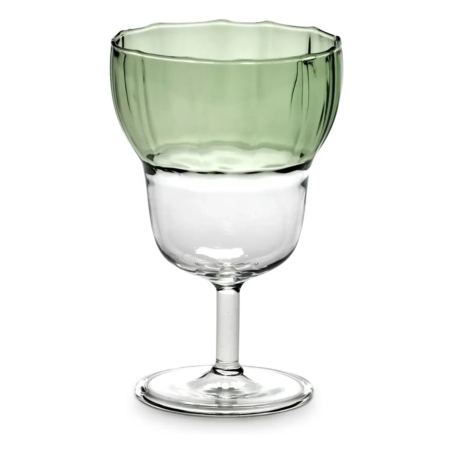 Waww La Table Yam Wine Glasses Set of 4 - Green, Borosilicate Glass product