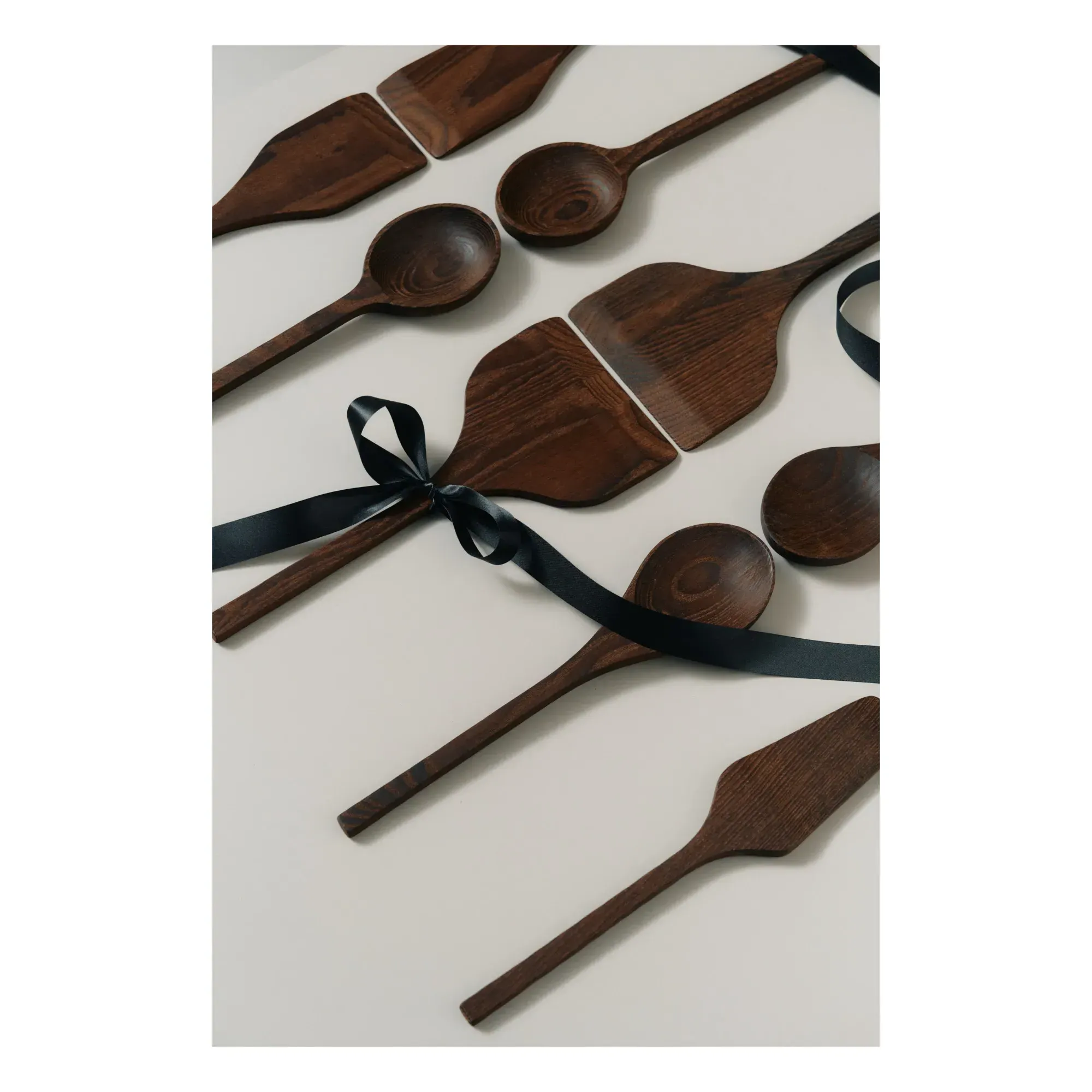 Wooden Kitchen Utensils Set of 5 - Natural, Ash Wood alternate view
