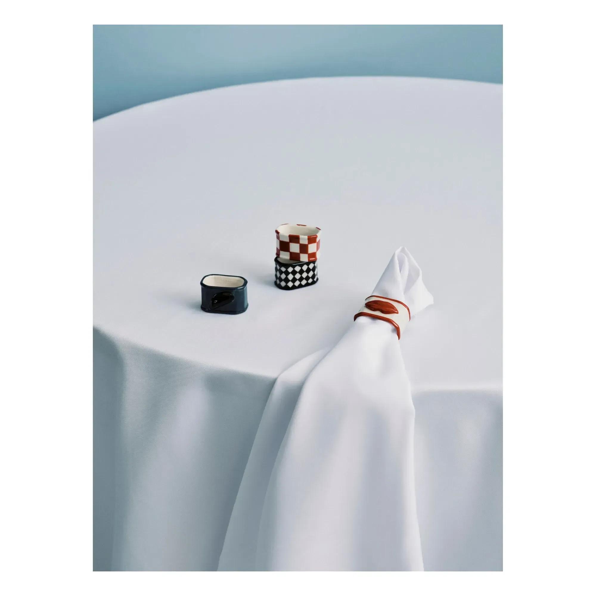 Wouters & Hendrix Napkin Rings Set of 4 - Stoneware alternate view