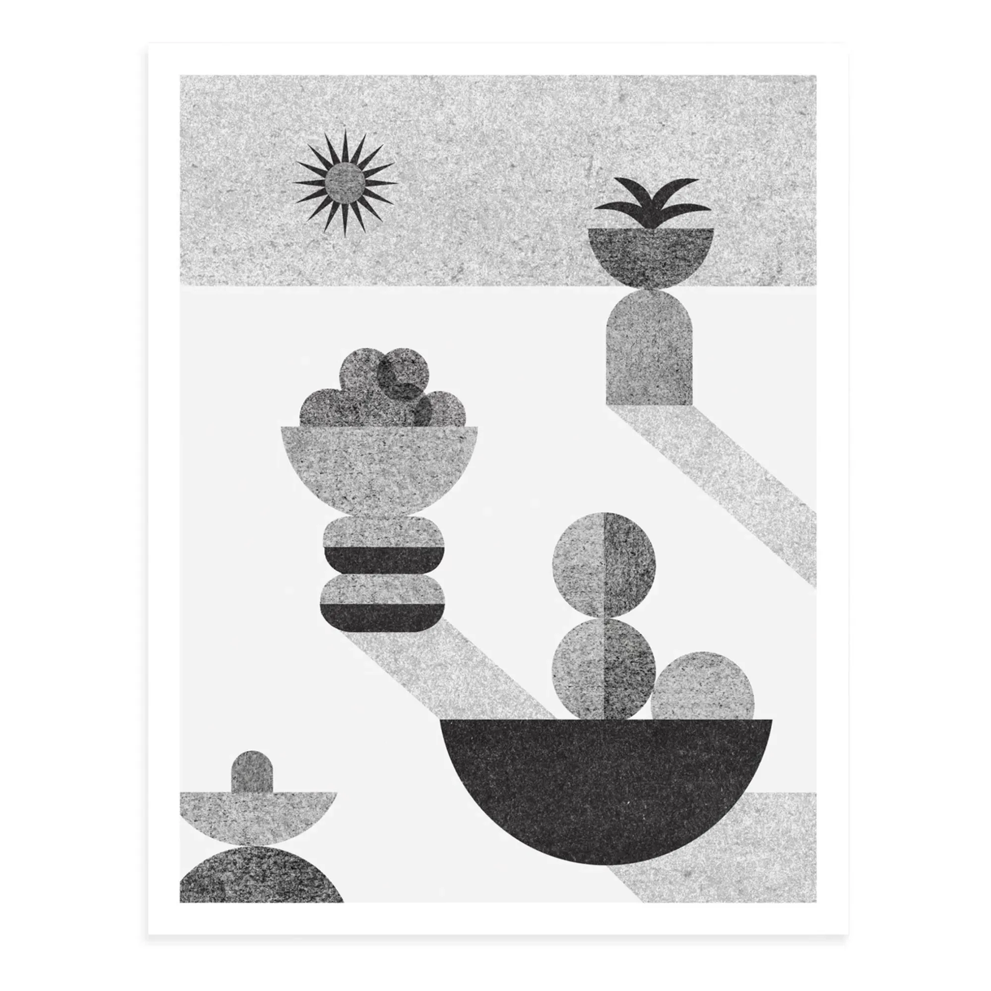 Ellie Tzoni Ocaso Poster - Multicoloured, Textured Paper product