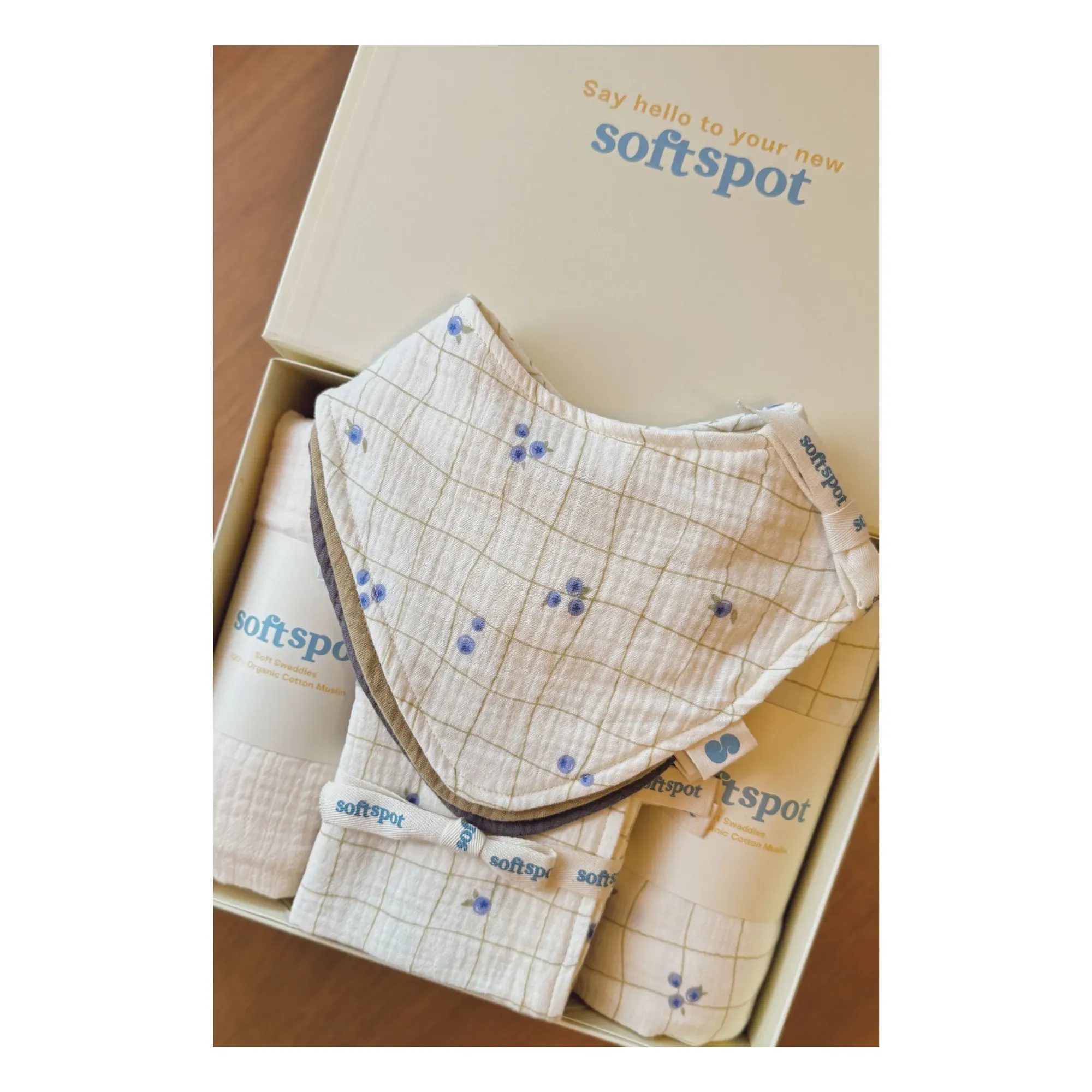 Blueberries Birth Gift Set - Organic Cotton product