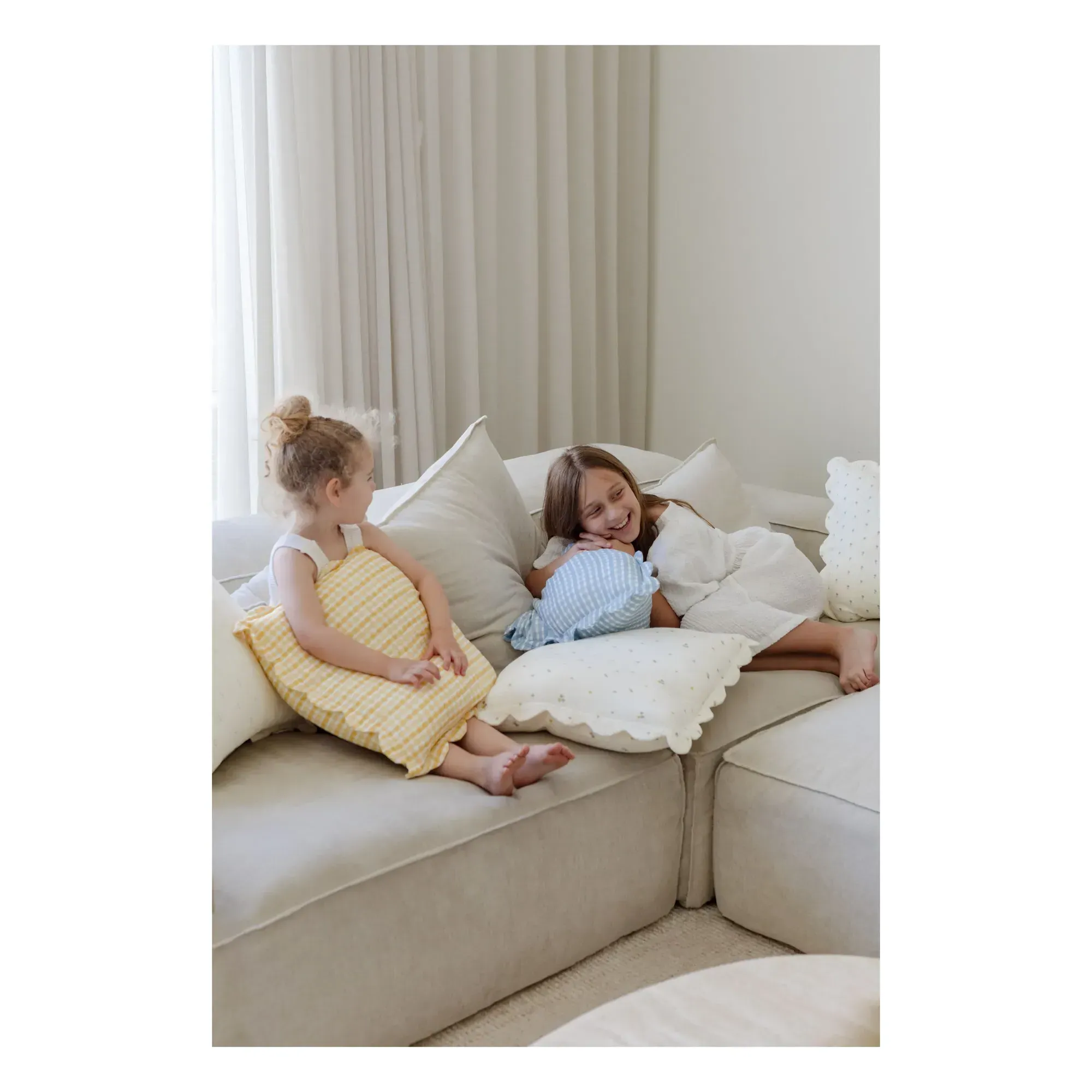 Daisies Pillowcases Set of 2 - Ecru, Organic Cotton alternate view