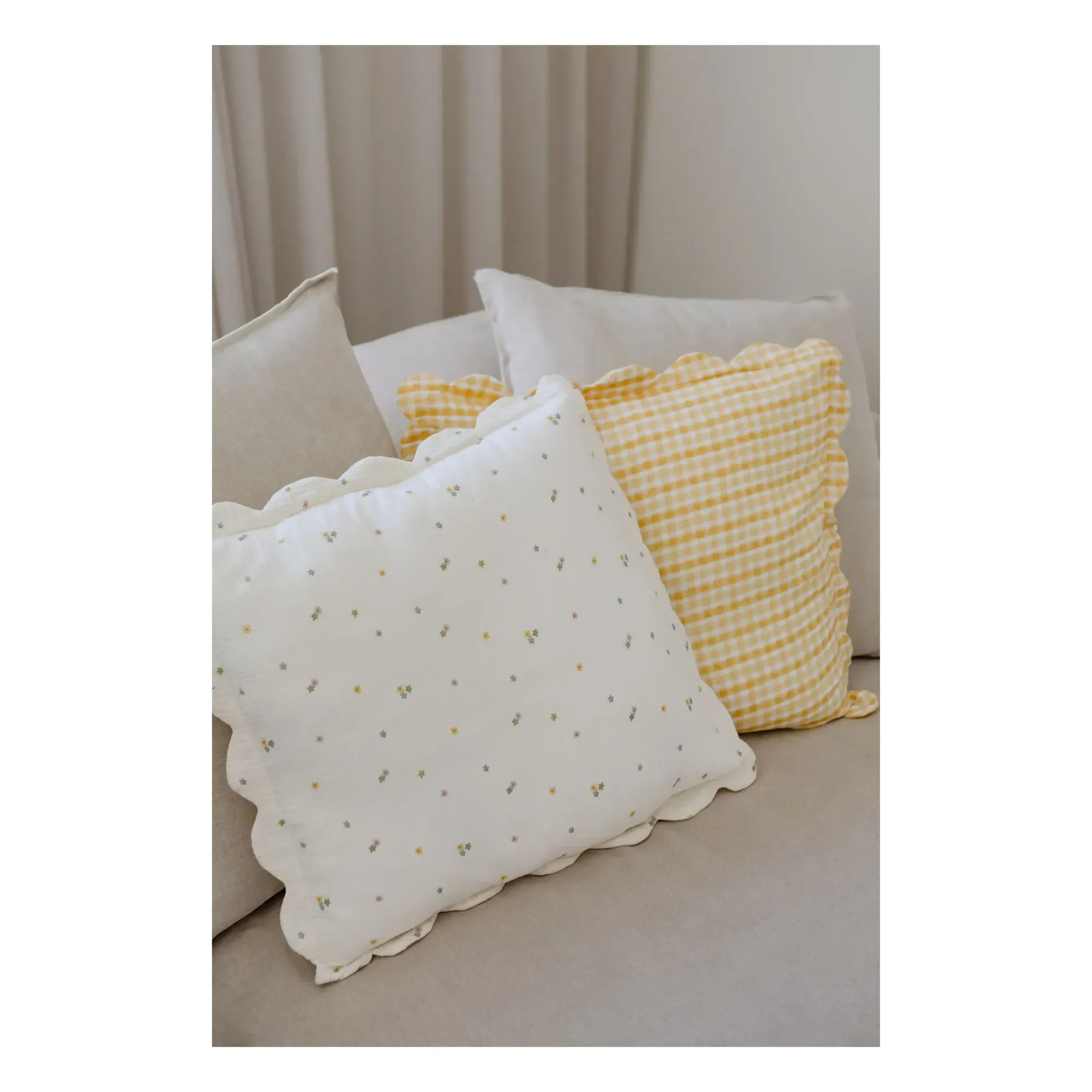Daisies Pillowcases Set of 2 - Ecru, Organic Cotton product