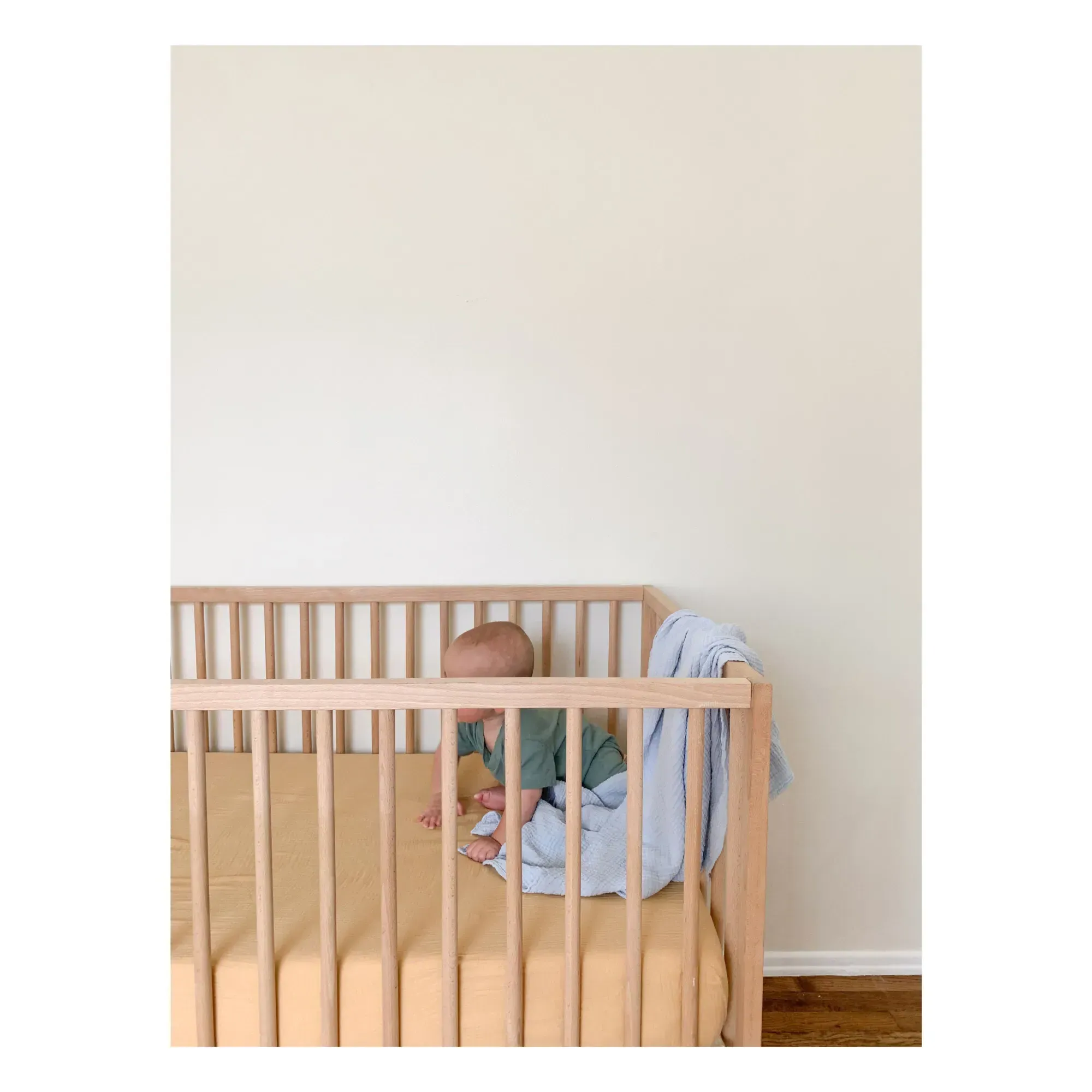 Organic Cotton Fitted Sheet - Miso alternate view