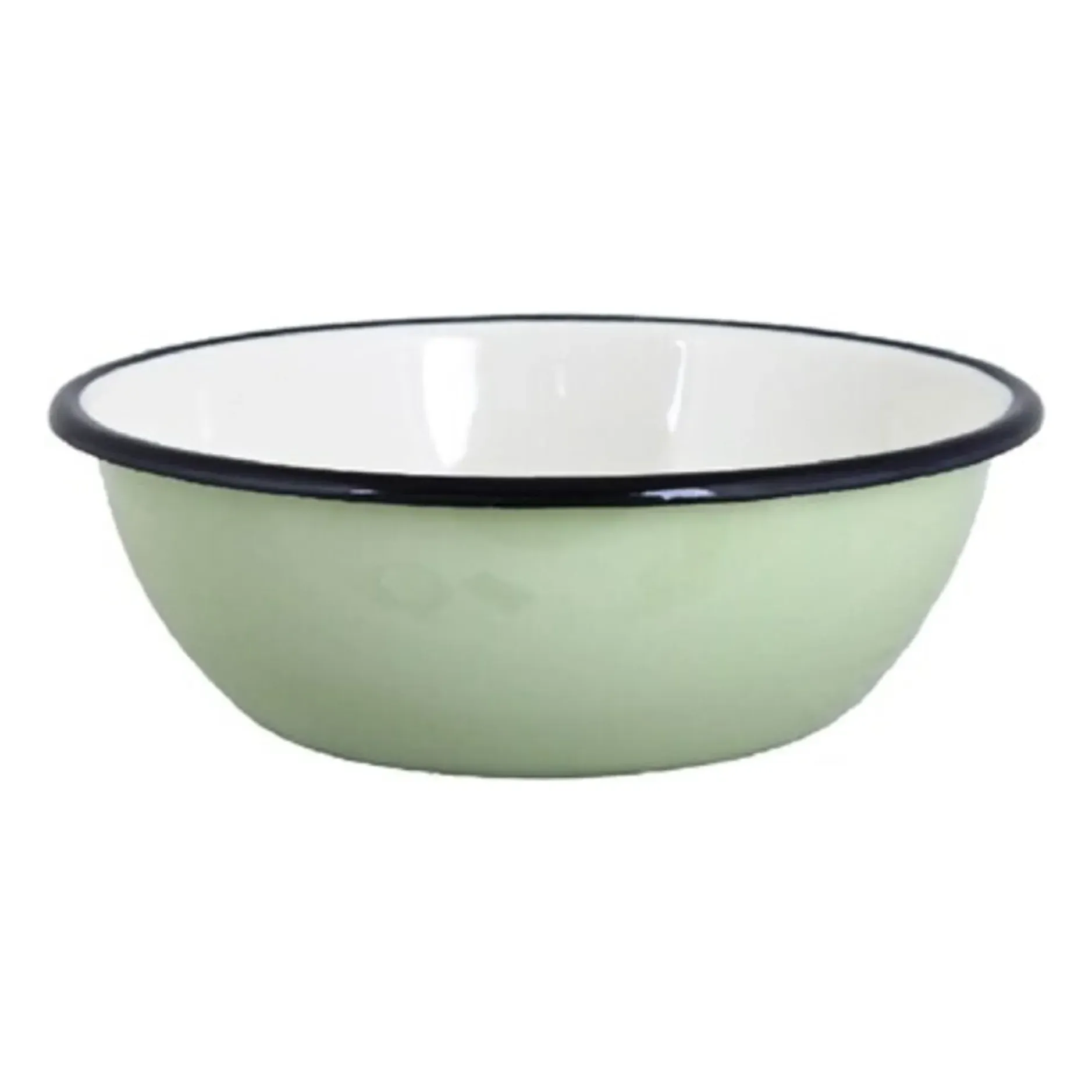 Emil Round Enamel Bowl - Green alternate view