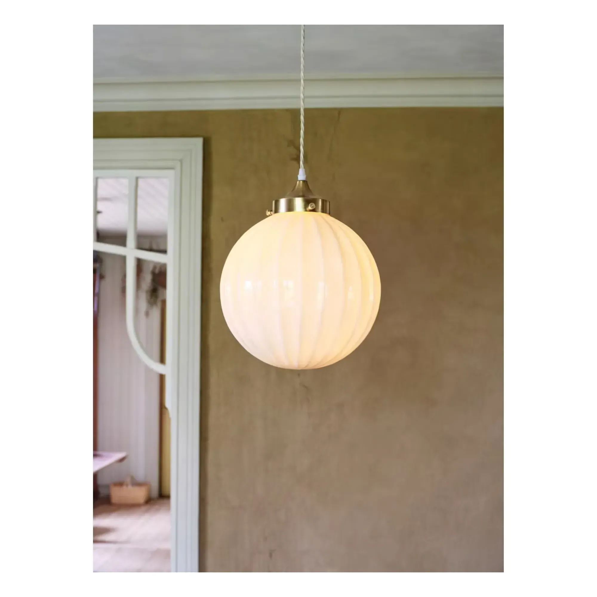 Marit Hanging Lamp - Opal, Glass, Iron alternate view