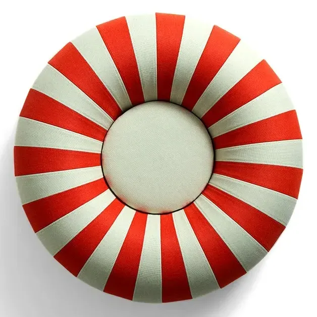 Float Donut-Shaped Pouf - Red, Polyester product
