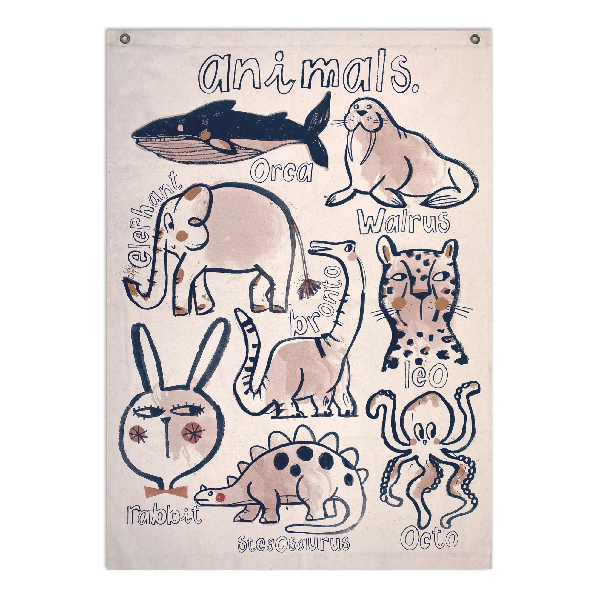 Animals Wall Hanging - Multicoloured, Cotton product
