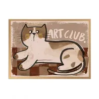 Cat Artist Club Large Poster - Multicoloured, Recycled Paper alternate view