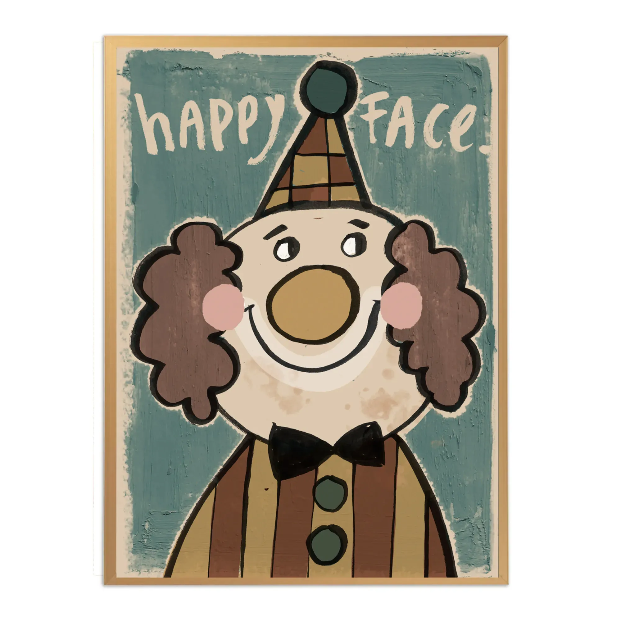 Clown Large Poster - Multicoloured, Recycled Paper product