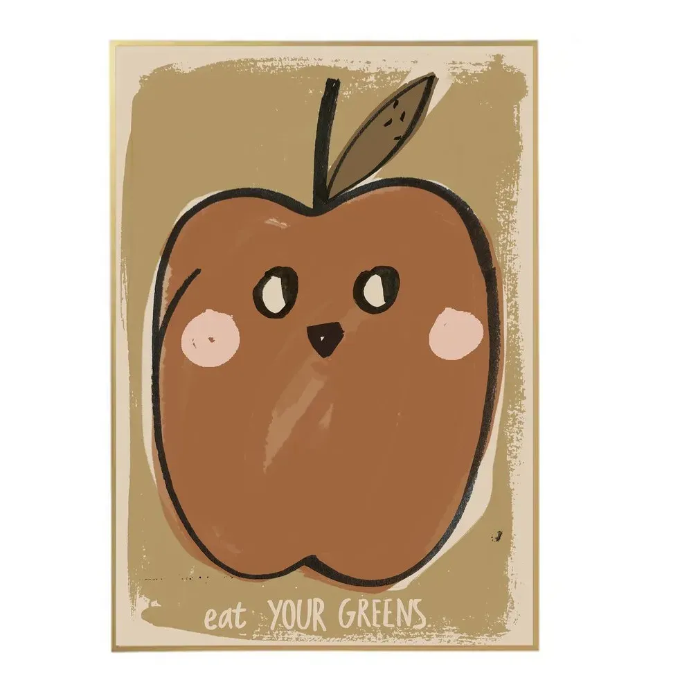 Eat Your Greens Large Wall Poster - Multicoloured product
