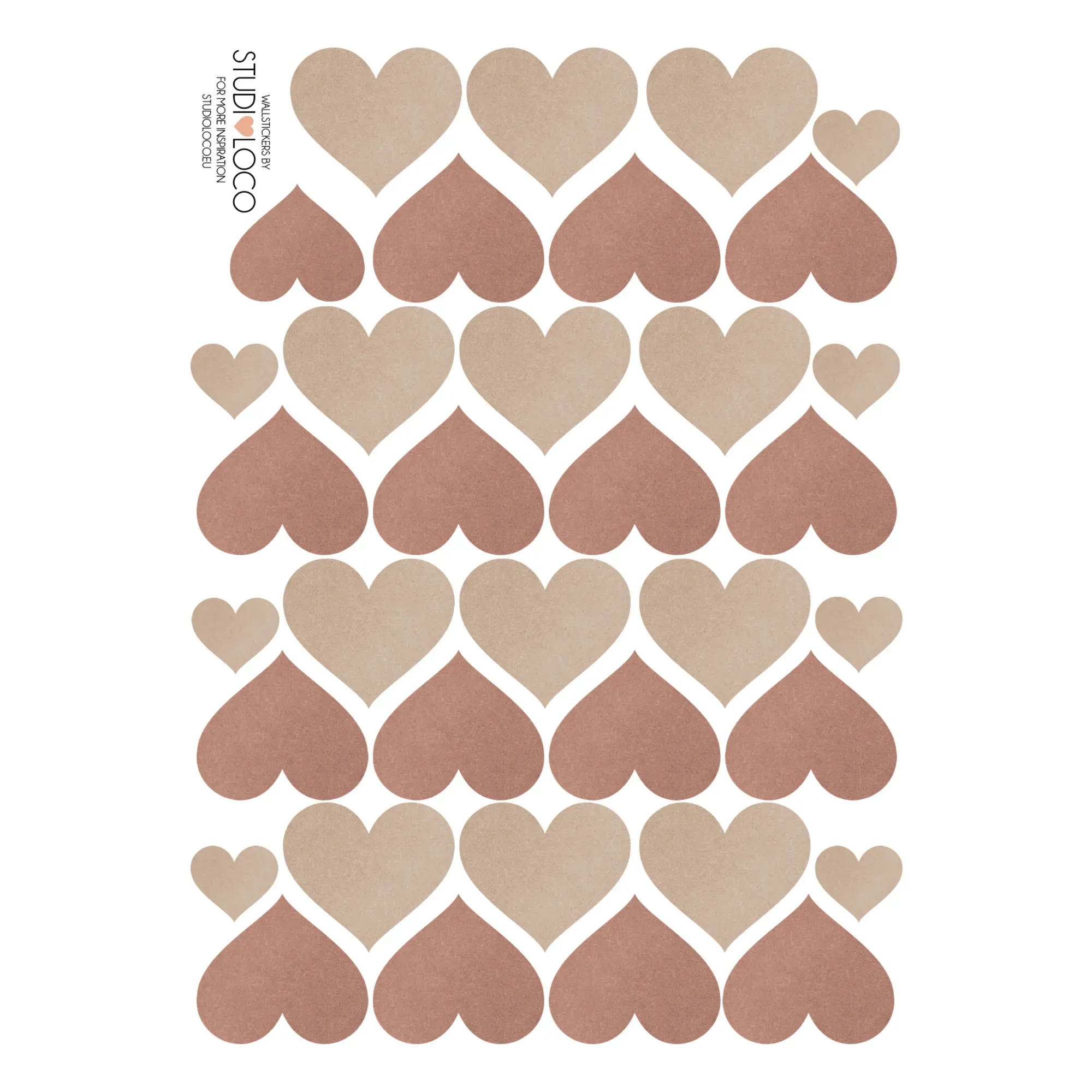 Hearts Wall Stickers - Multicoloured, Vinyl product