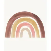 Rainbow M Decorative Wall Sticker - Multicoloured alternate view