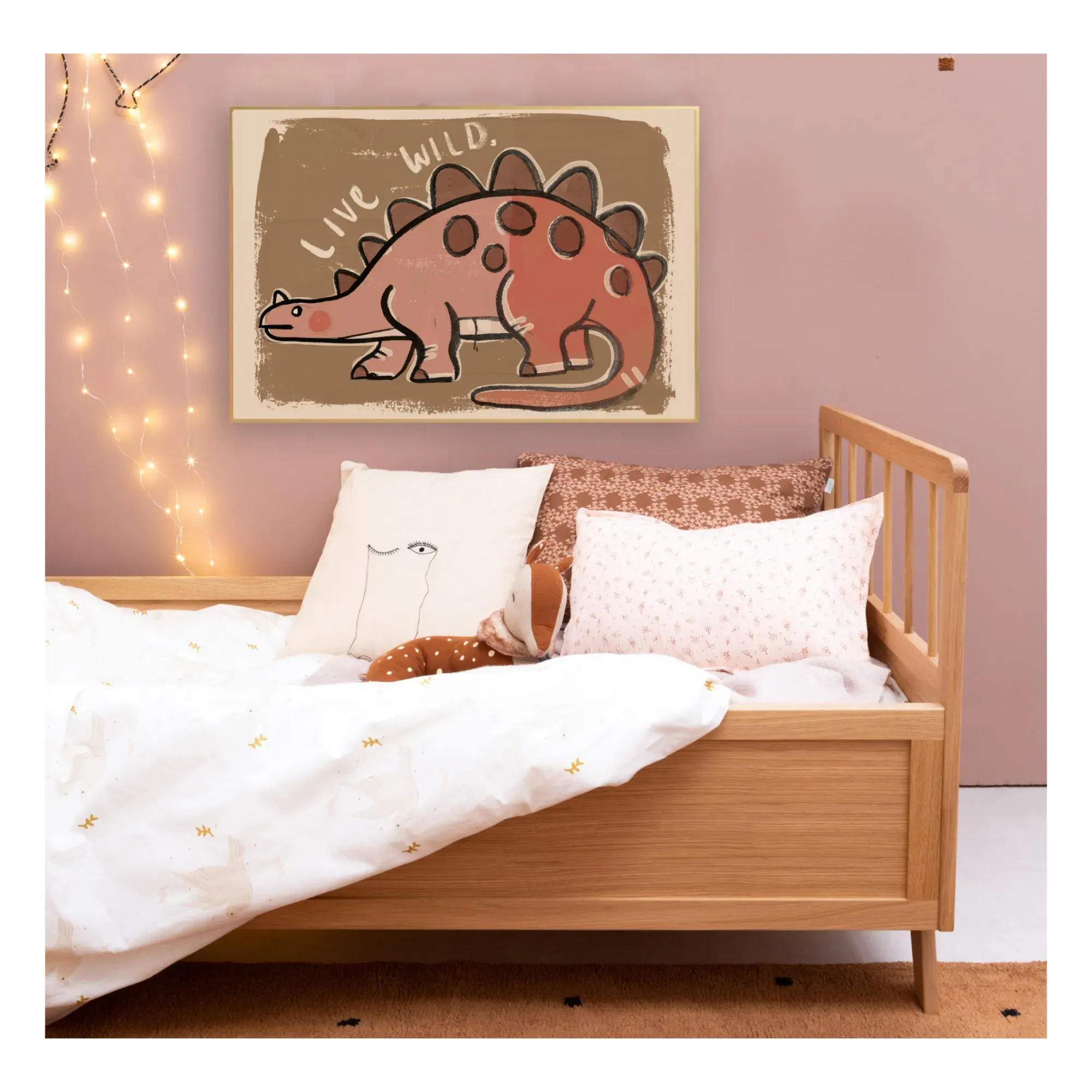 Studio Loco Large Dinosaur Wild Poster - Multicoloured, Recycled Paper alternate view