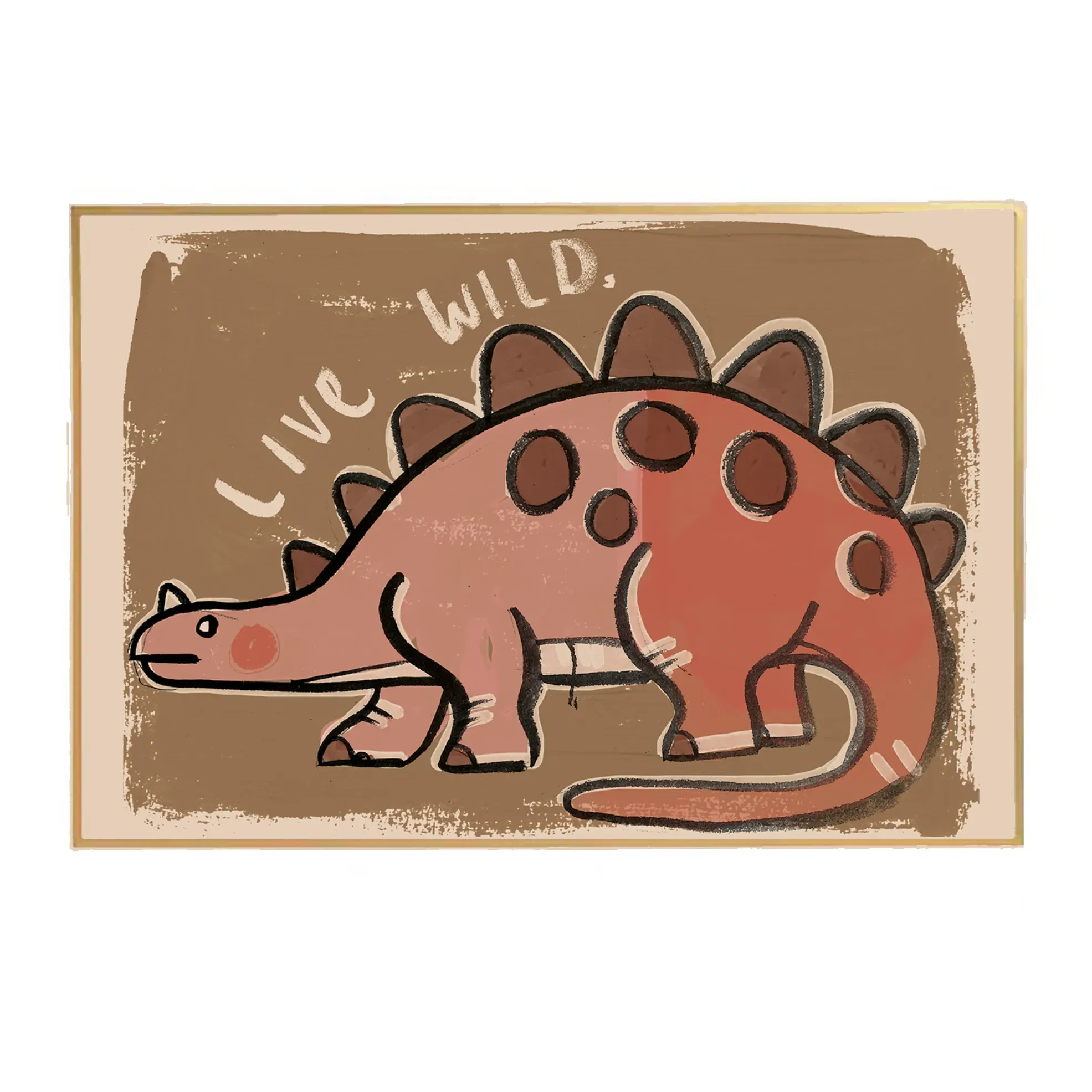 Studio Loco Large Dinosaur Wild Poster - Multicoloured, Recycled Paper product