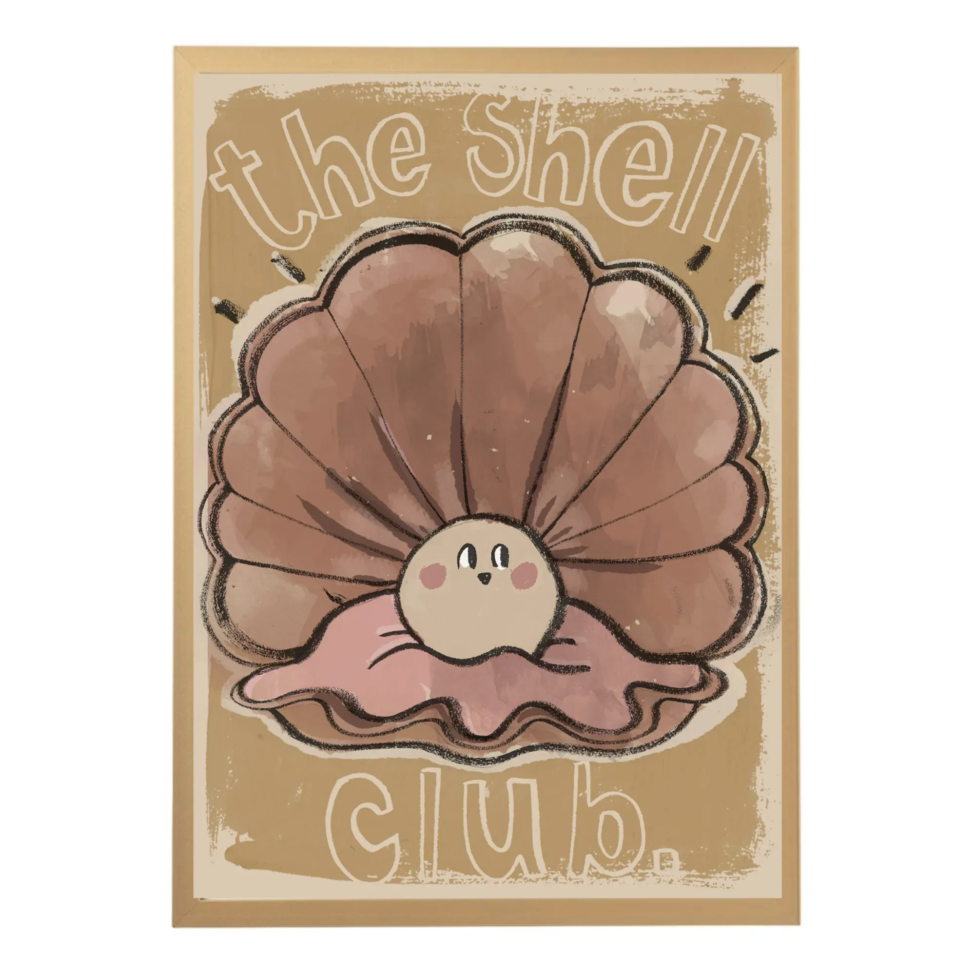 Studio Loco x Smallable Large Shell Poster - Multicoloured, Recycled Paper product