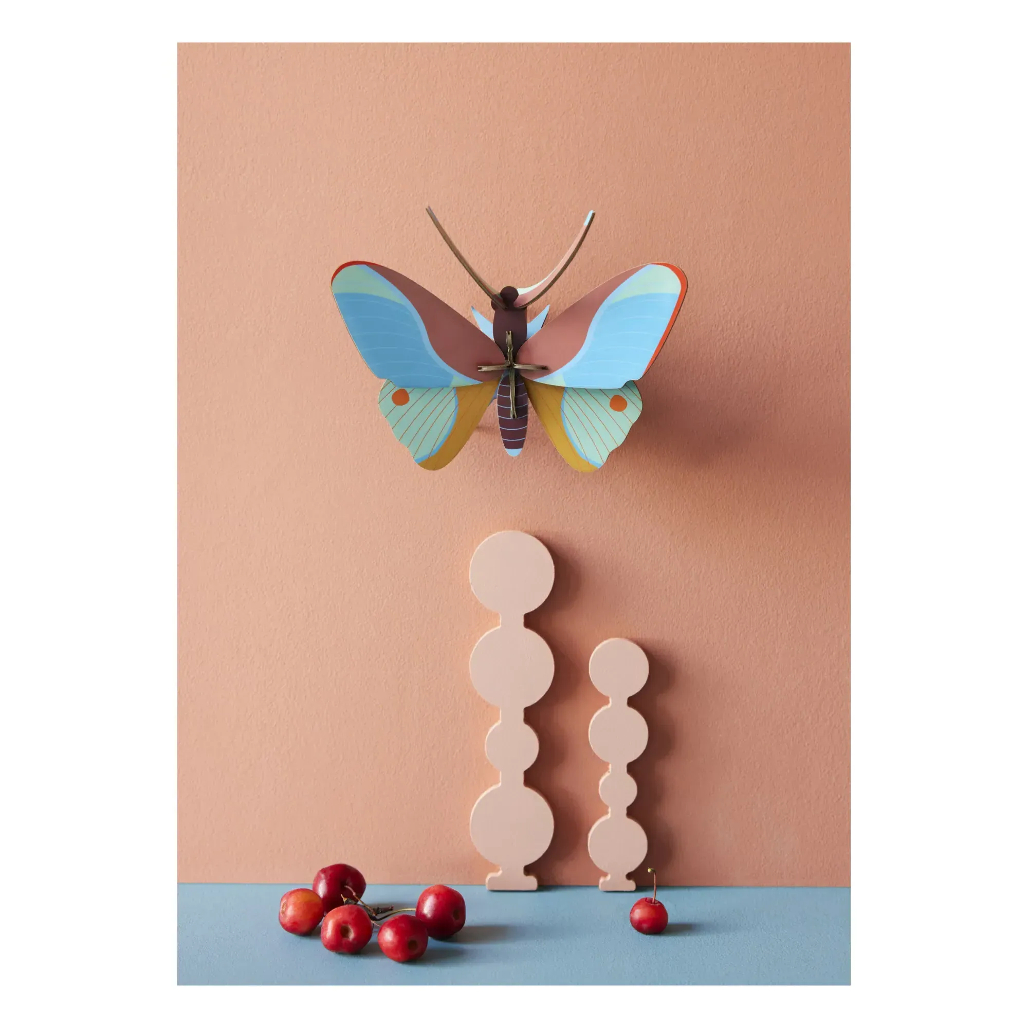 Claudina Butterfly Wall Decoration - Multicoloured, Recycled Cardboard alternate view