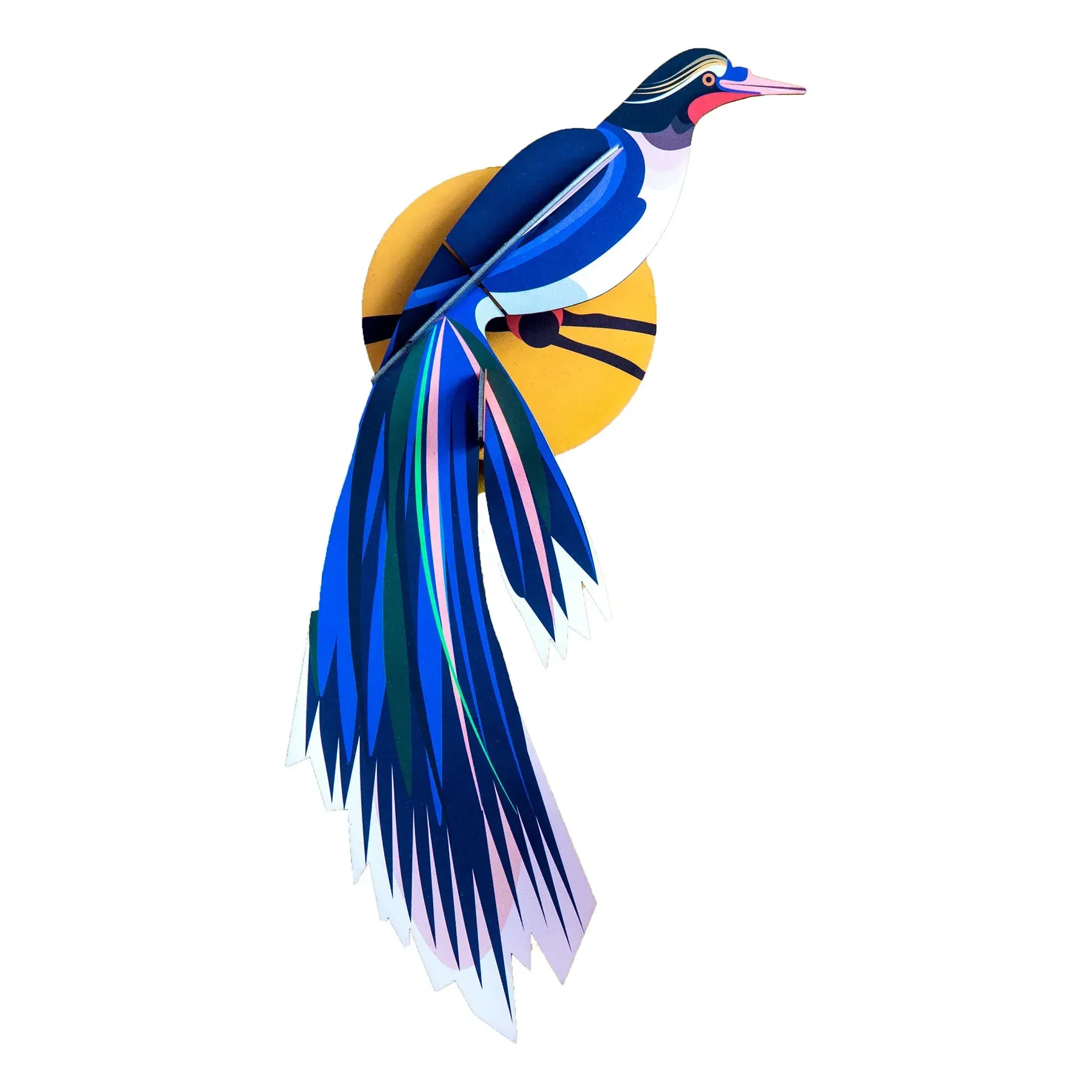 Flores Bird Wall Decoration - Multicoloured, Recycled Cardboard product