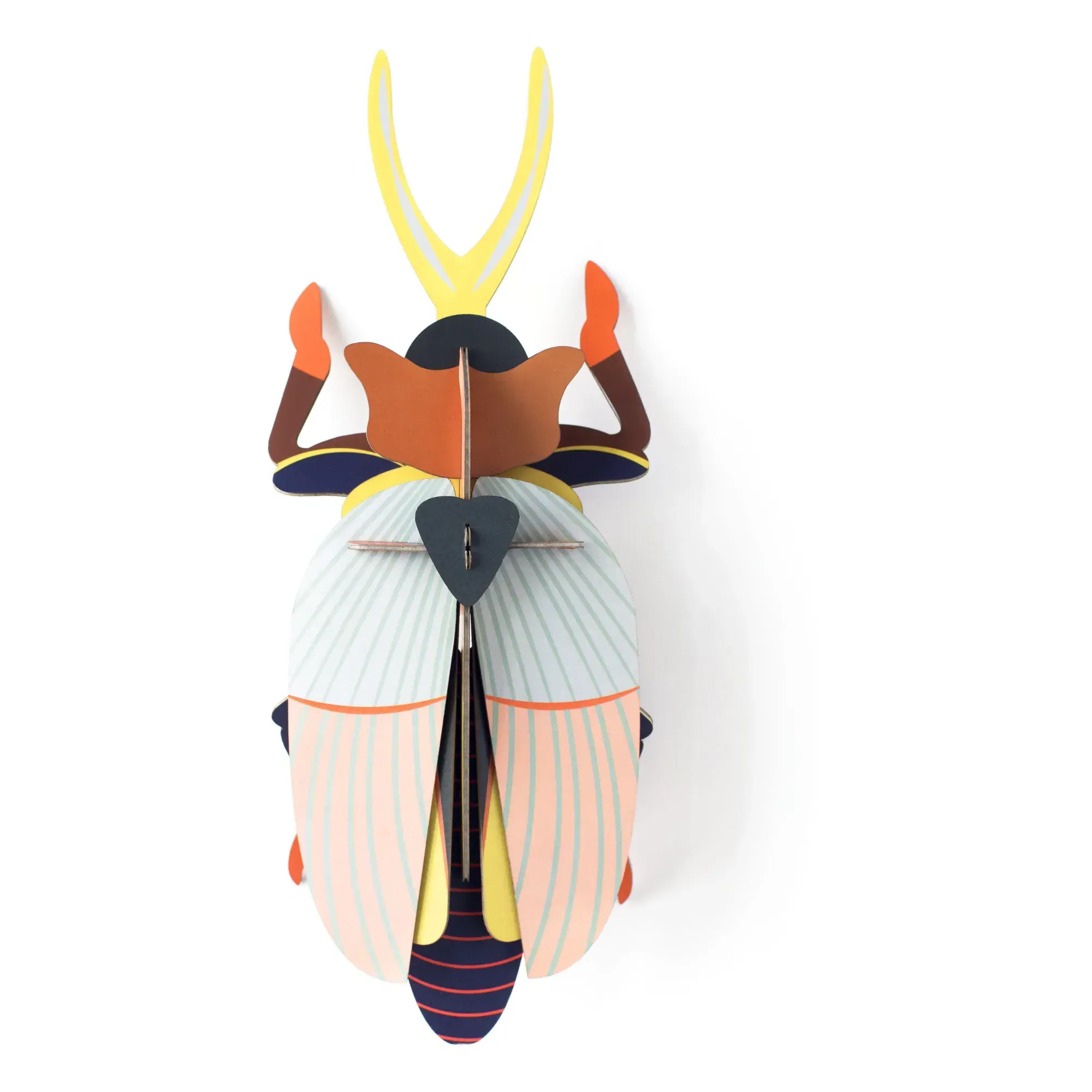 Rhinoceros Beetle Wall Decoration - Multicoloured, Recycled Cardboard product