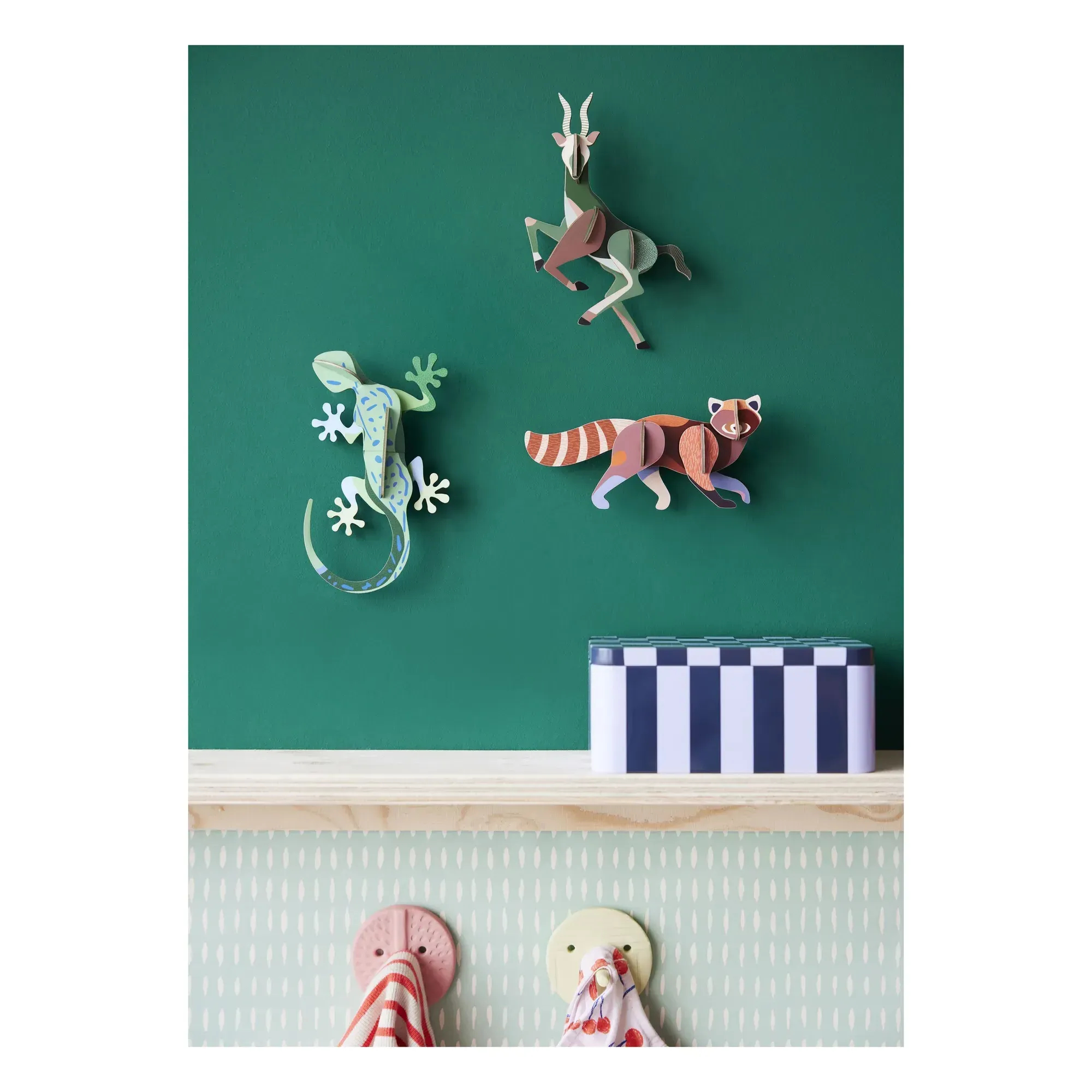 Studio Roof Antelope 3D Wall Decoration - Multicoloured, Cardboard alternate view