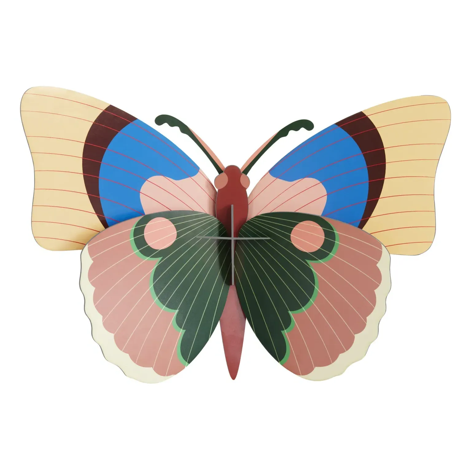 Studio Roof Cepora Butterfly Wall Decoration - Multicoloured, Recycled Cardboard product