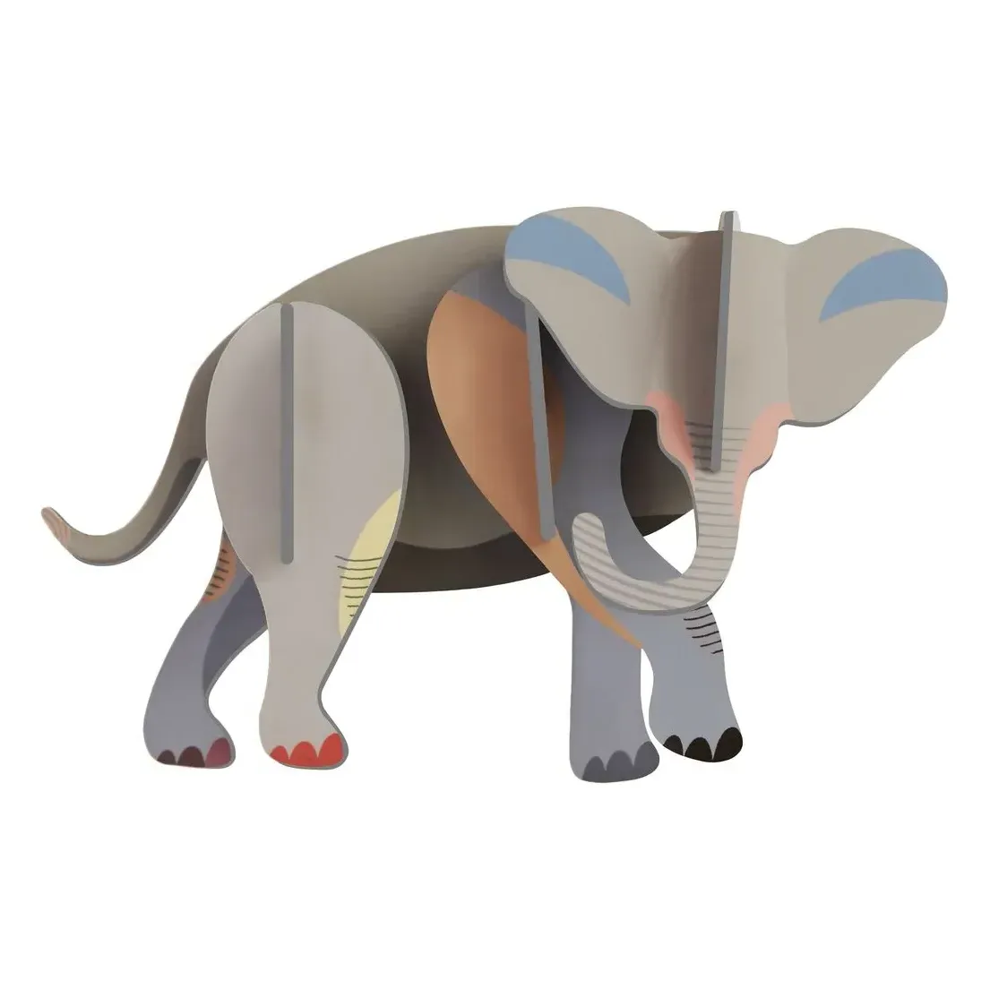 Studio Roof Elephant 3D Wall Decoration - Multicoloured, Cardboard product