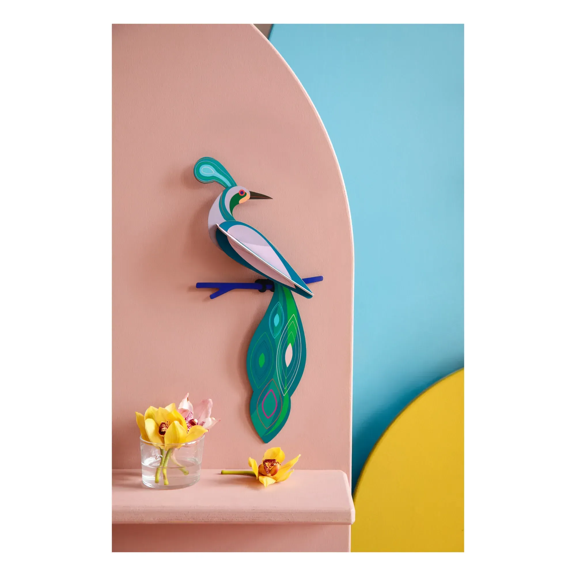 Studio Roof Fiji Bird 3D Wall Decoration - Multicoloured, Recycled Cardboard alternate view
